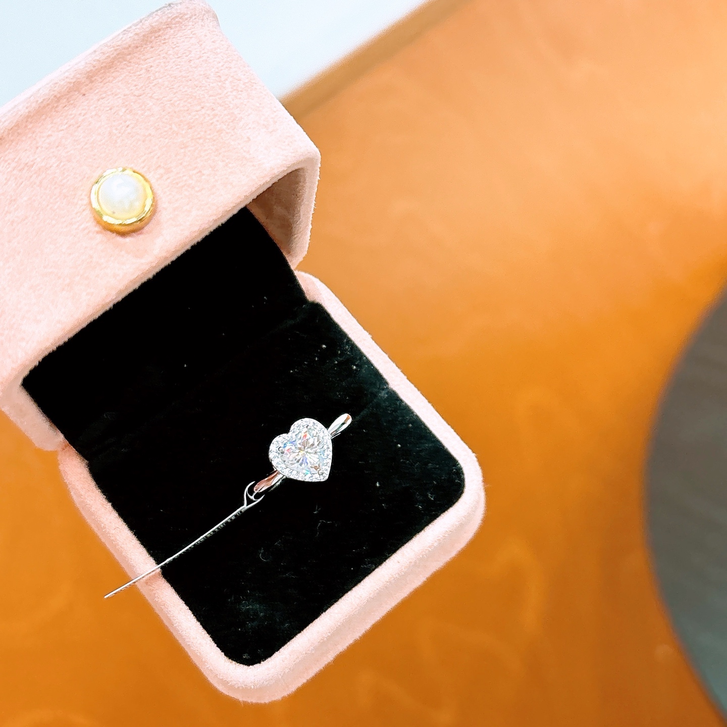 Solid Silver Moissanite Ring Ethereal Confession Silver