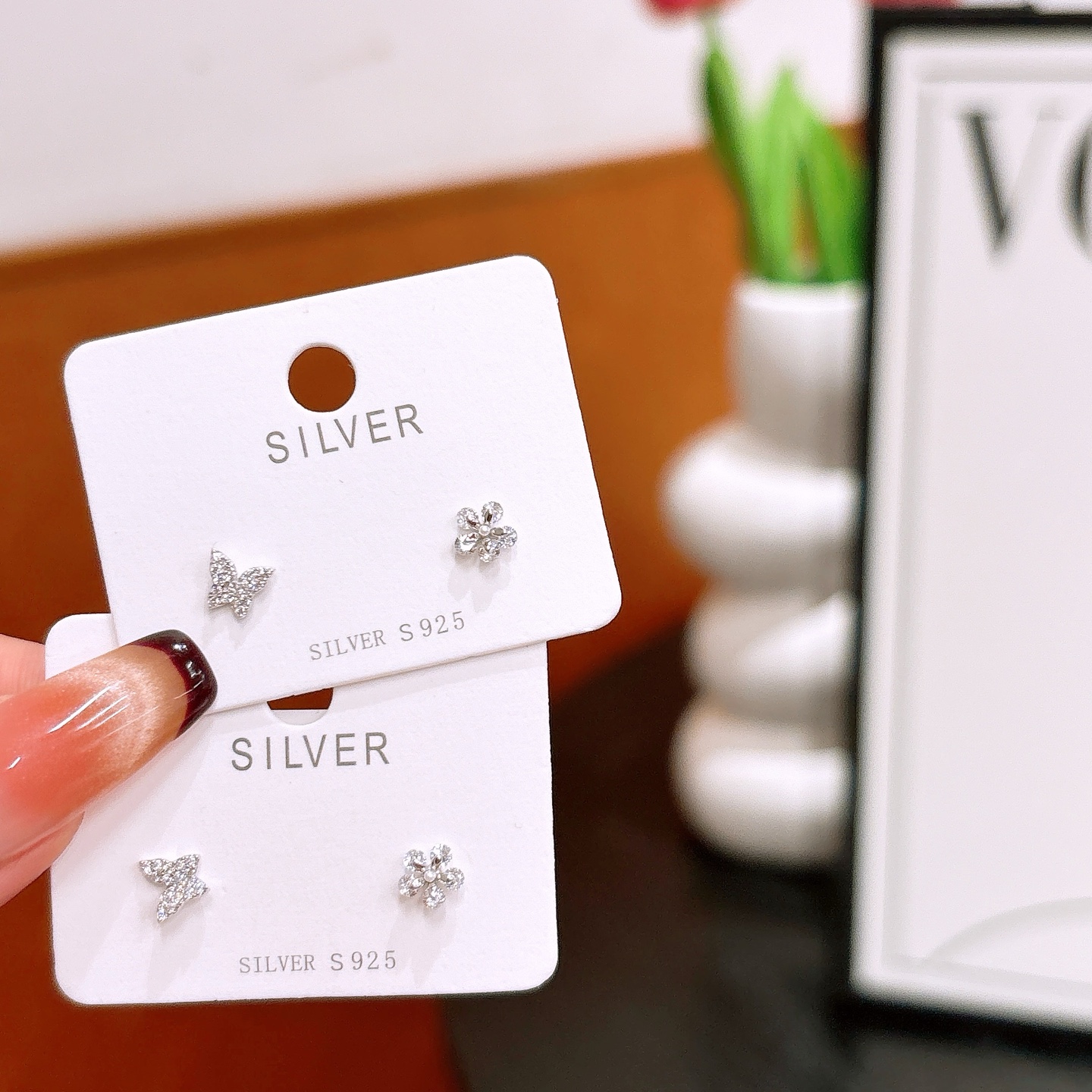 Fine Silver Earrings Artistic Engagement Silver