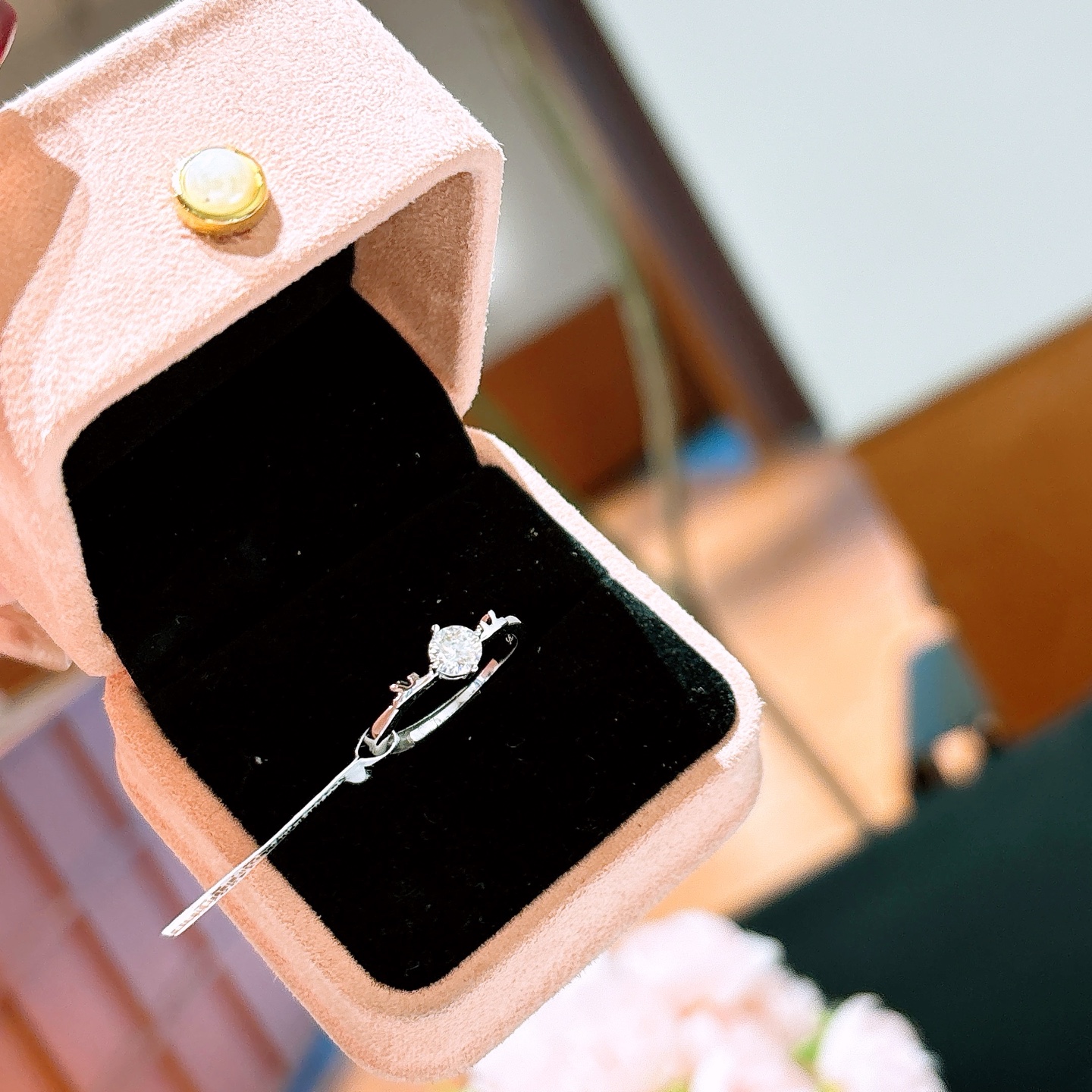 Low Allergy Silver Moissanite Ring Chic New Year Gold