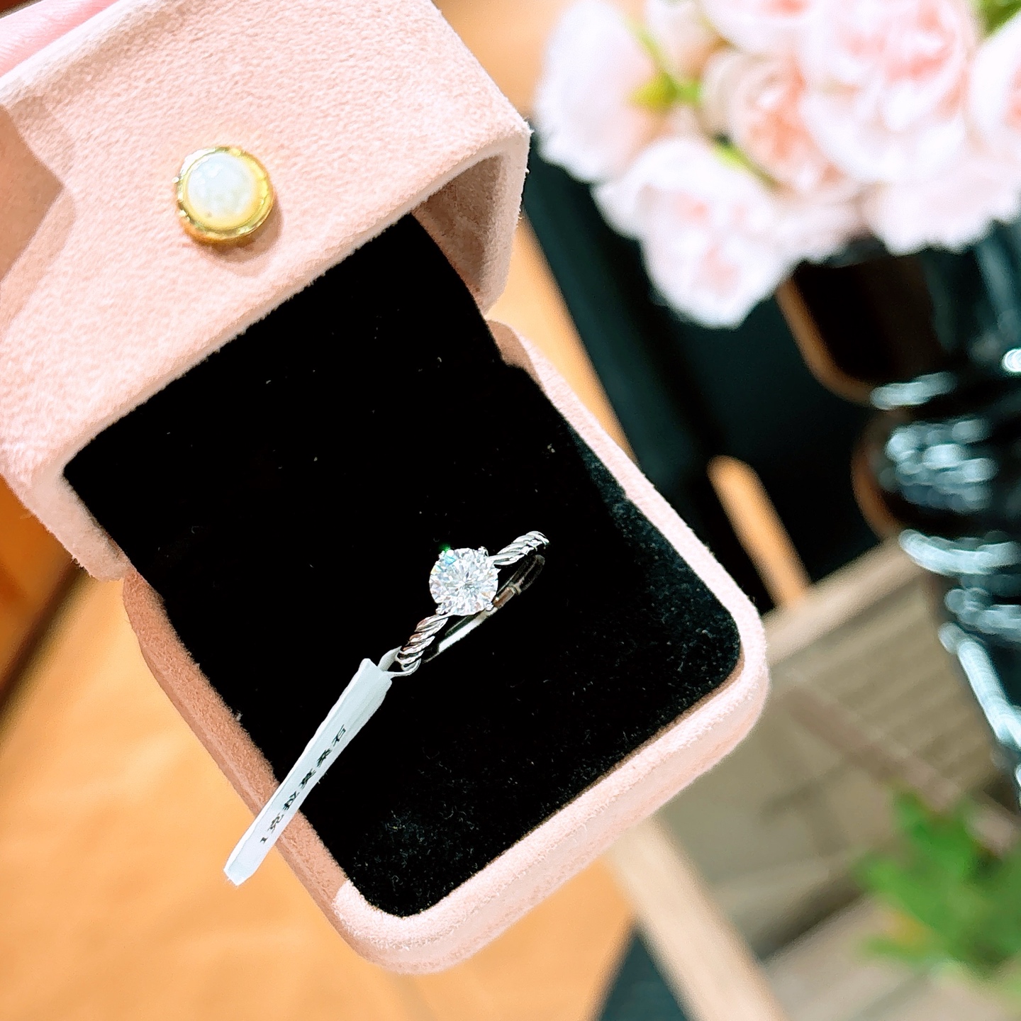 S925 Sterling Silver Moissanite Ring Forest Father's Day Gold