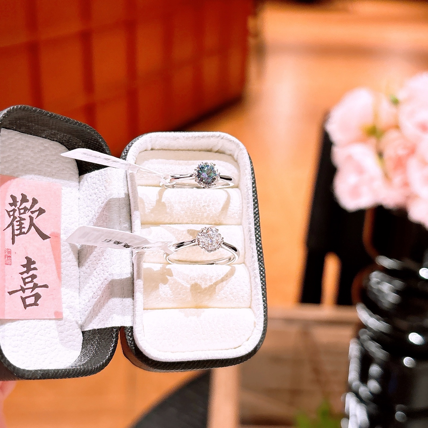 High Polish Silver Moissanite Ring Gentle Proposal Gold