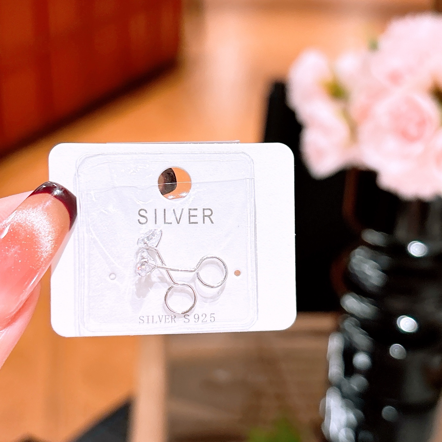 S925 Sterling Silver Earrings Soft Wedding Silver