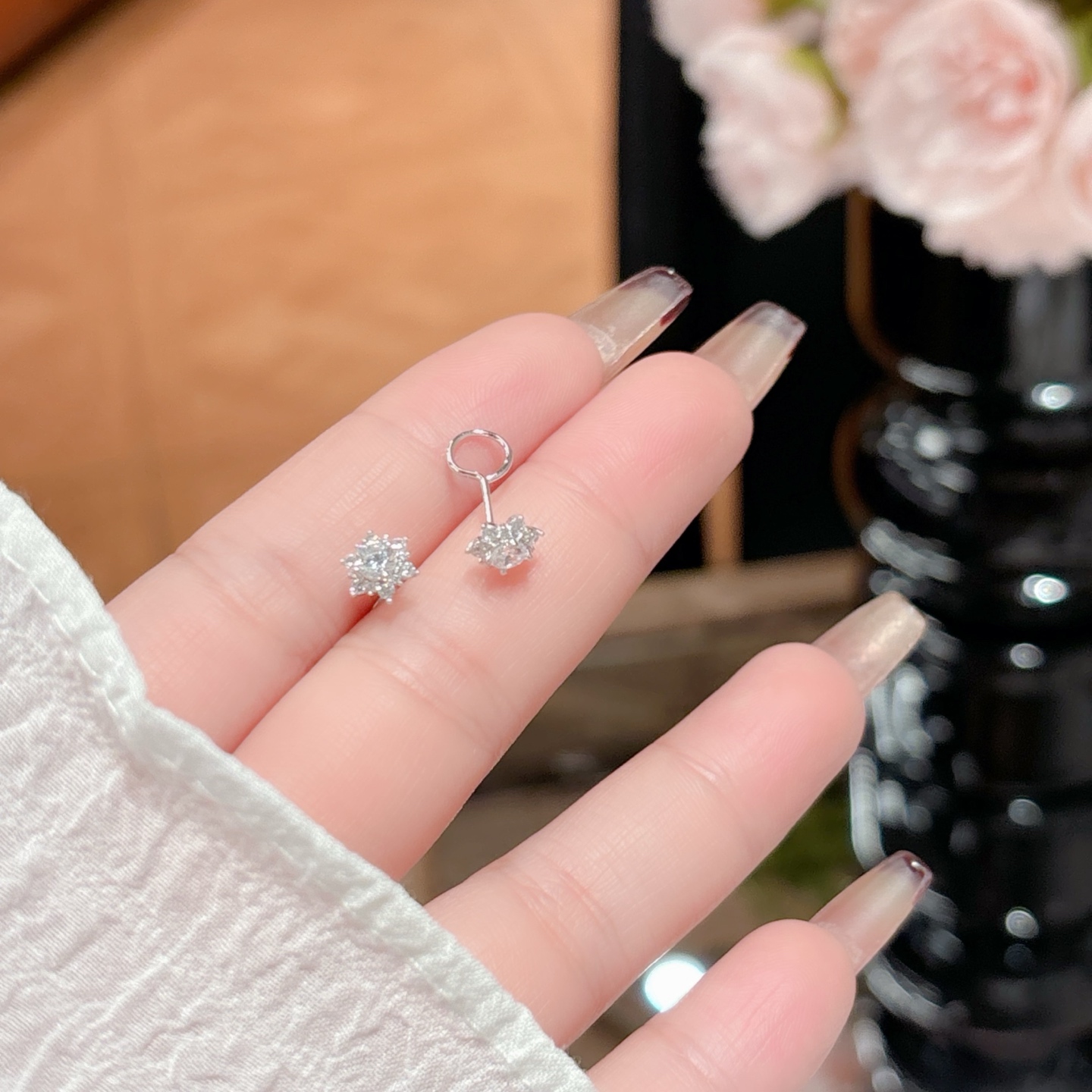 Low Allergy Silver Earrings Delicate Mother's Birthday Gold