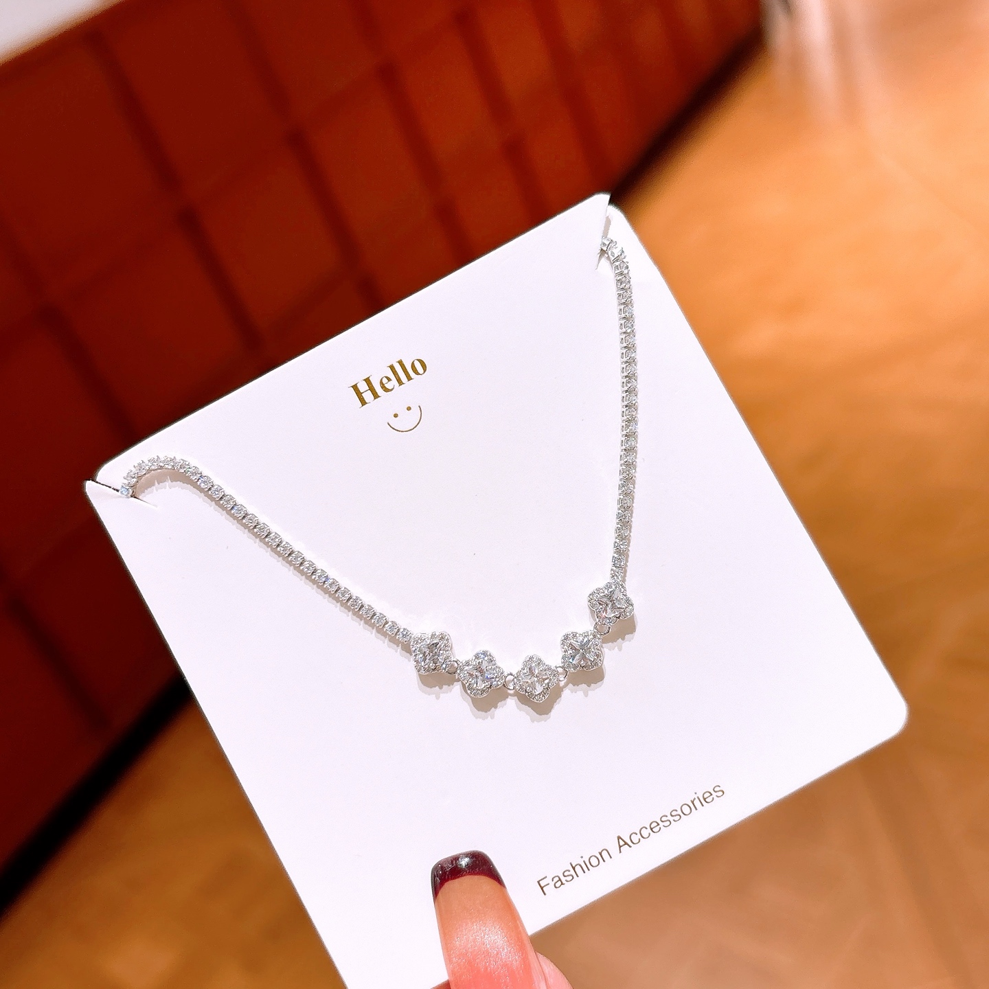 Massivsilber Kette Vintage Party Silber