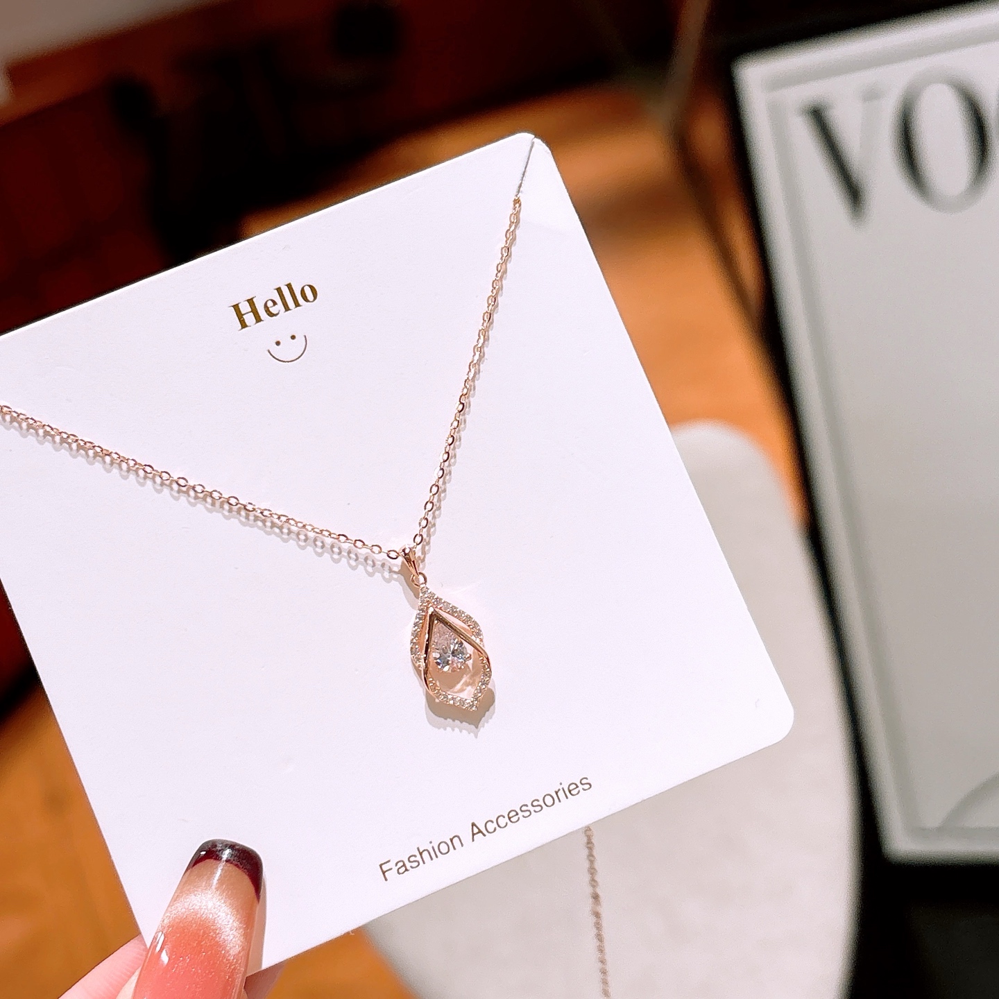 925 Silber Kette Mode Heiratsantrag Gold