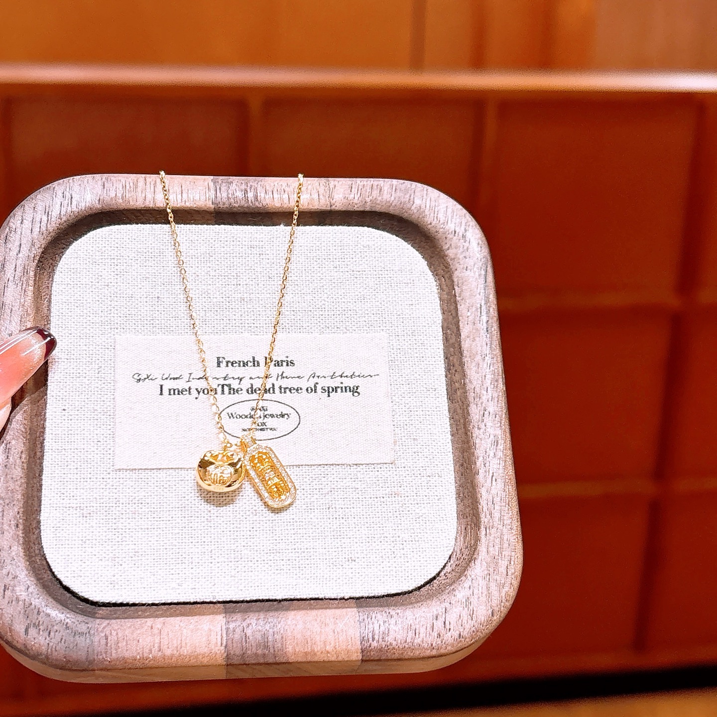 Fine Silver Necklace Unique Housewarming Gold