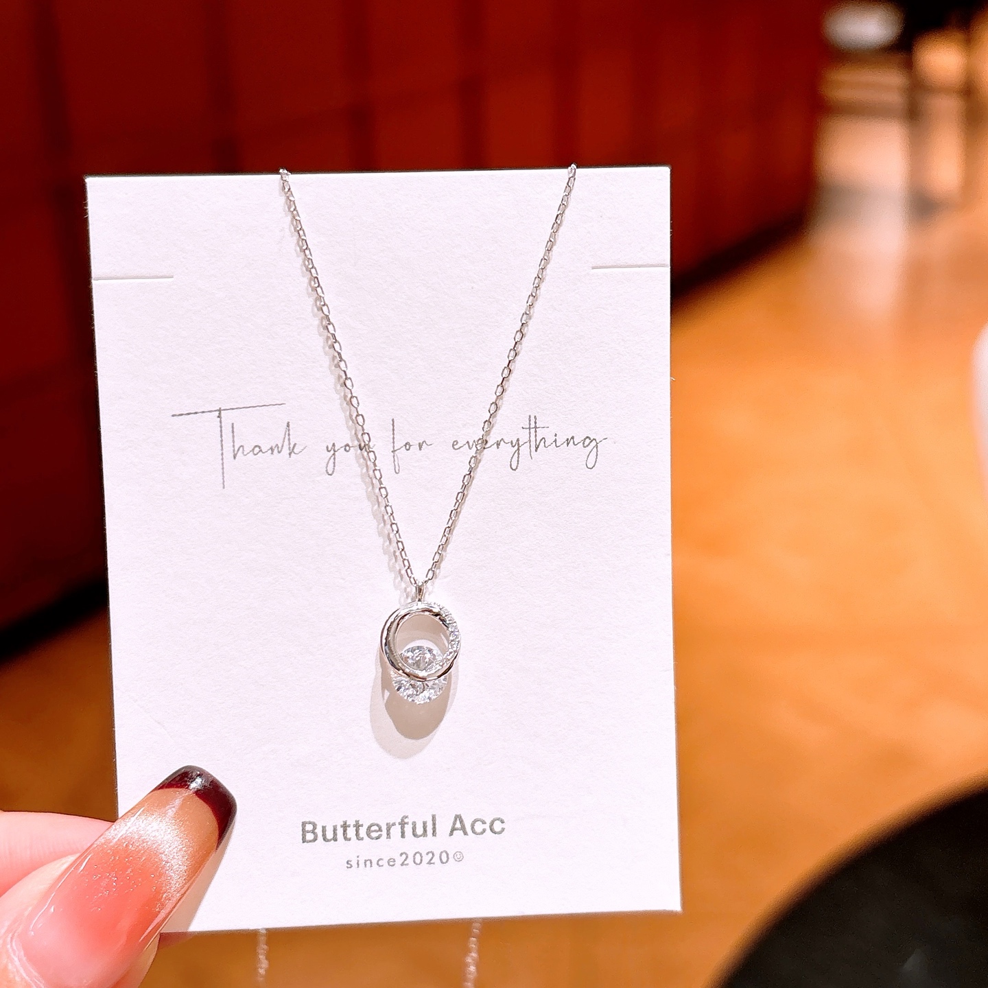 フレンチファインシルバーネックレスシルバー 年次パーティー