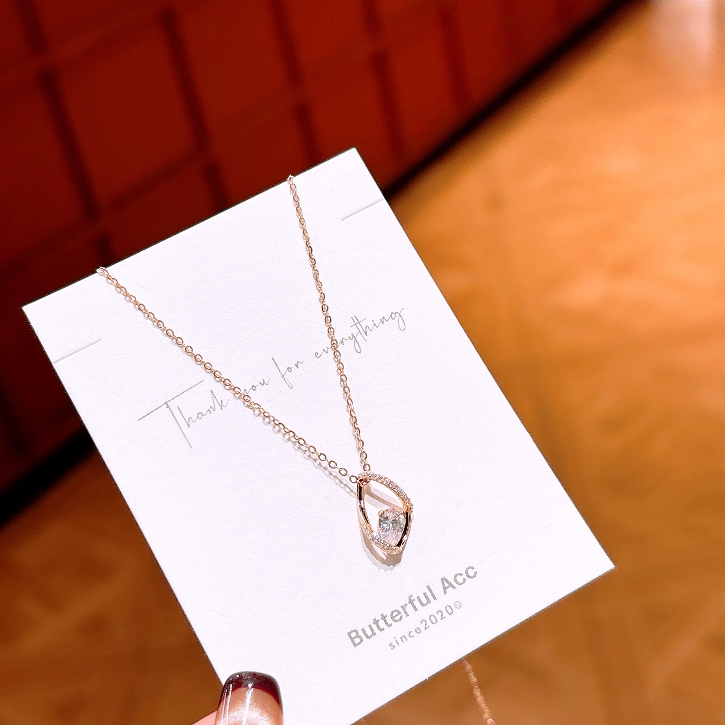 Low Allergy Silver Necklace Dainty Office Silver