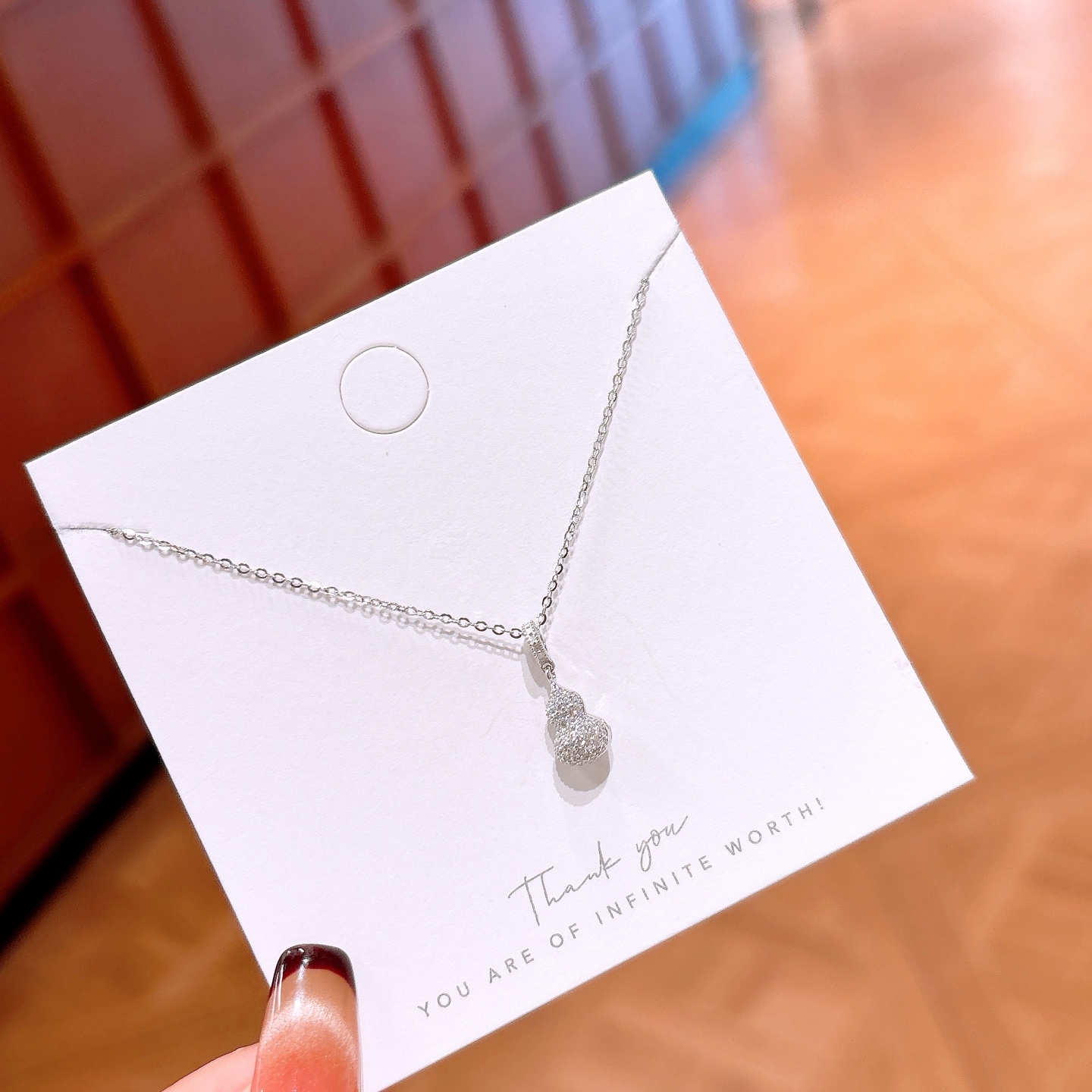 Hypoallergenic Silver Necklace Fashion Mother's Day Silver