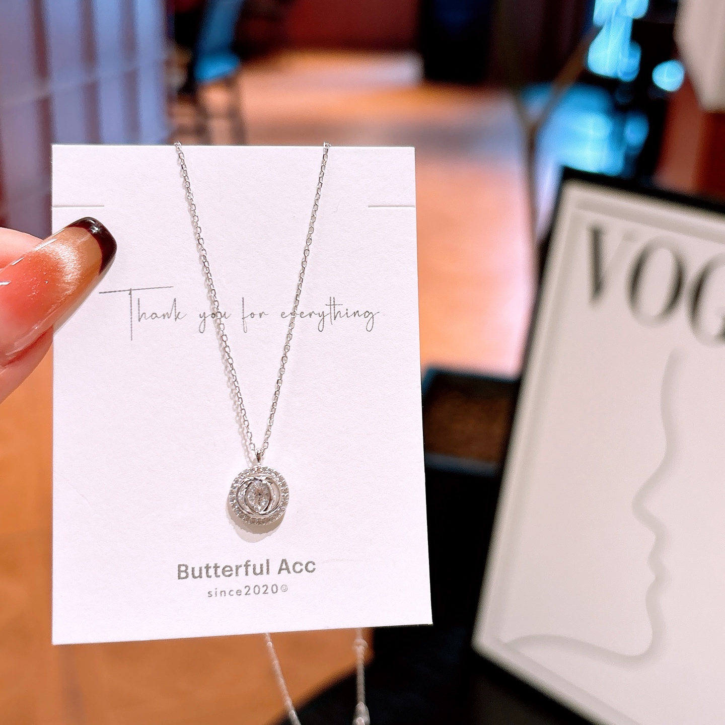 Solid Silver Necklace Sweet Mother's Day Gold