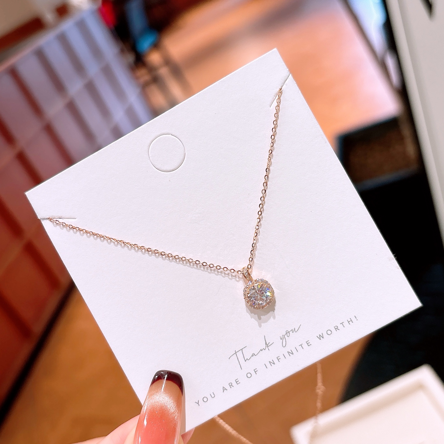 925 Silver Necklace Intellectual Self-love Gold