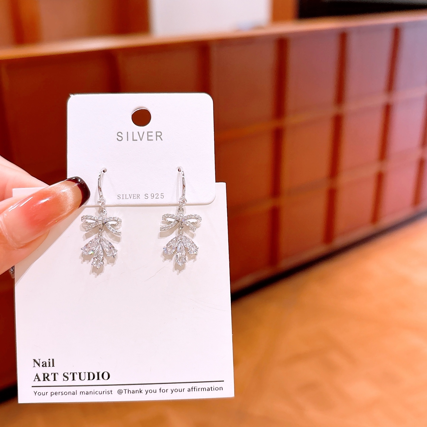 S925 Sterling Silver Drop & Thread Earrings Ethereal Graduation Silver