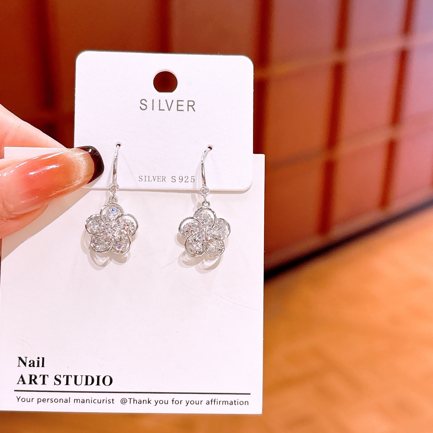 Fine Silver Drop & Thread Earrings Sweet & Cool Date Night Gold