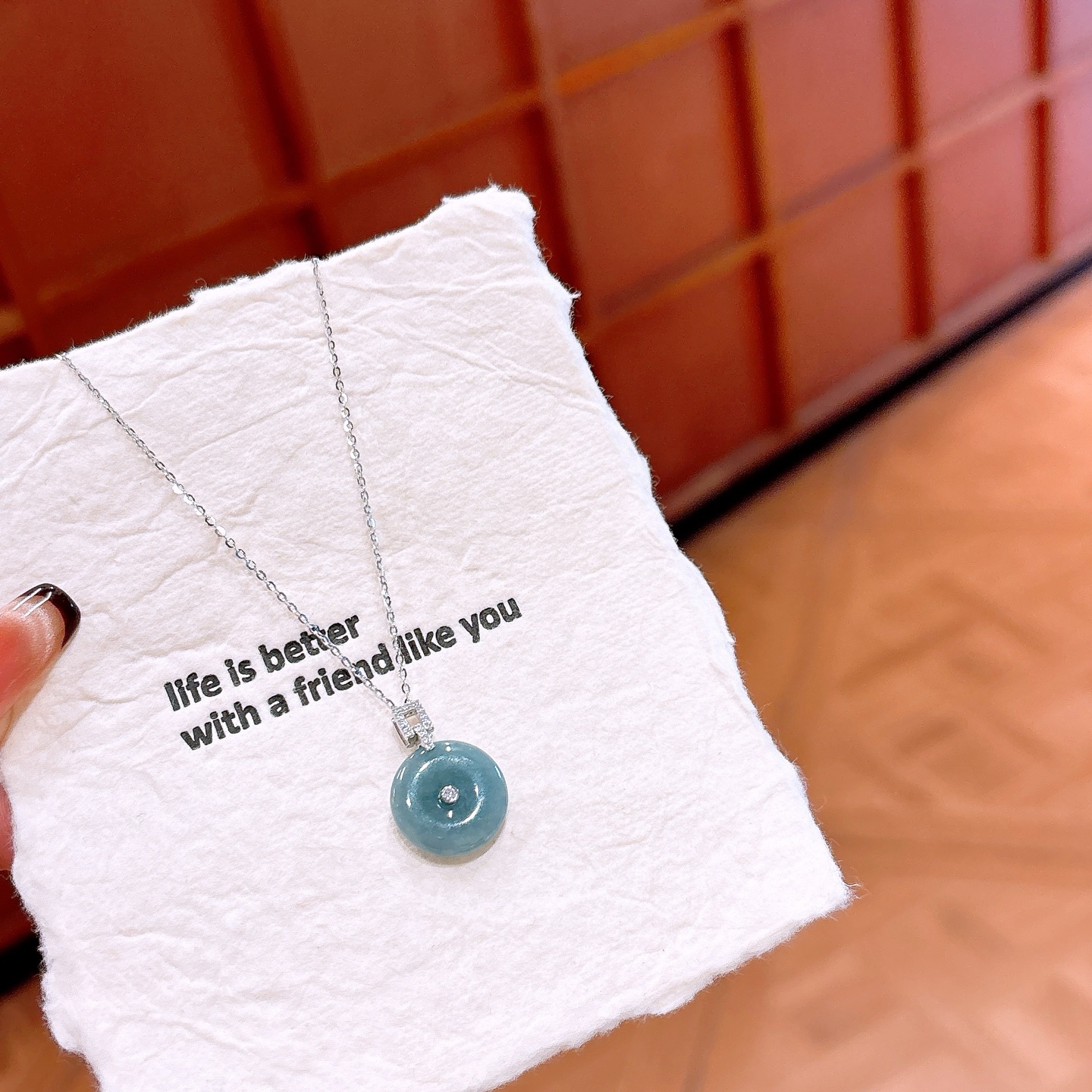 Fine Silver Jadeite Necklace Cute Wedding Registration Silver