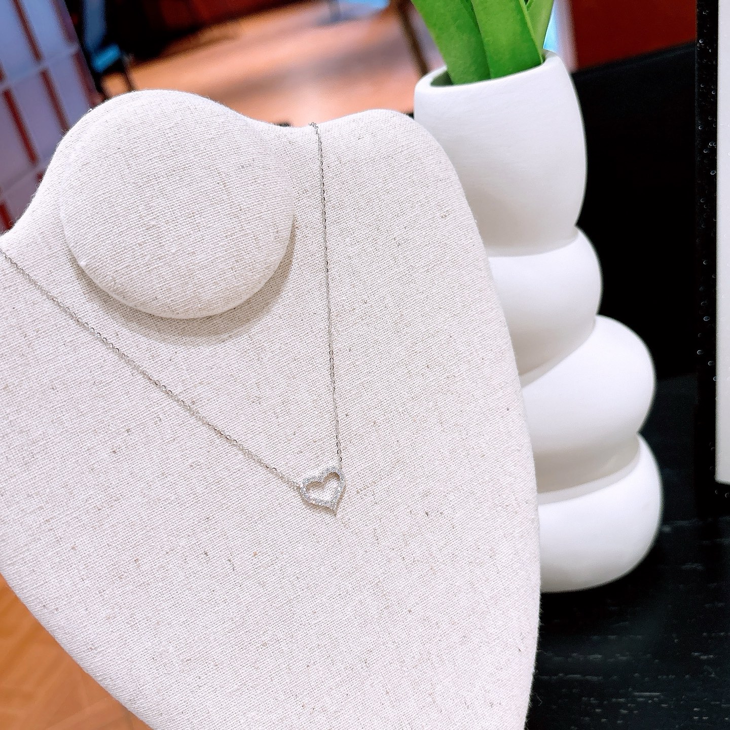 Fine Silver Moissanite Necklace Fresh Workplace Gold