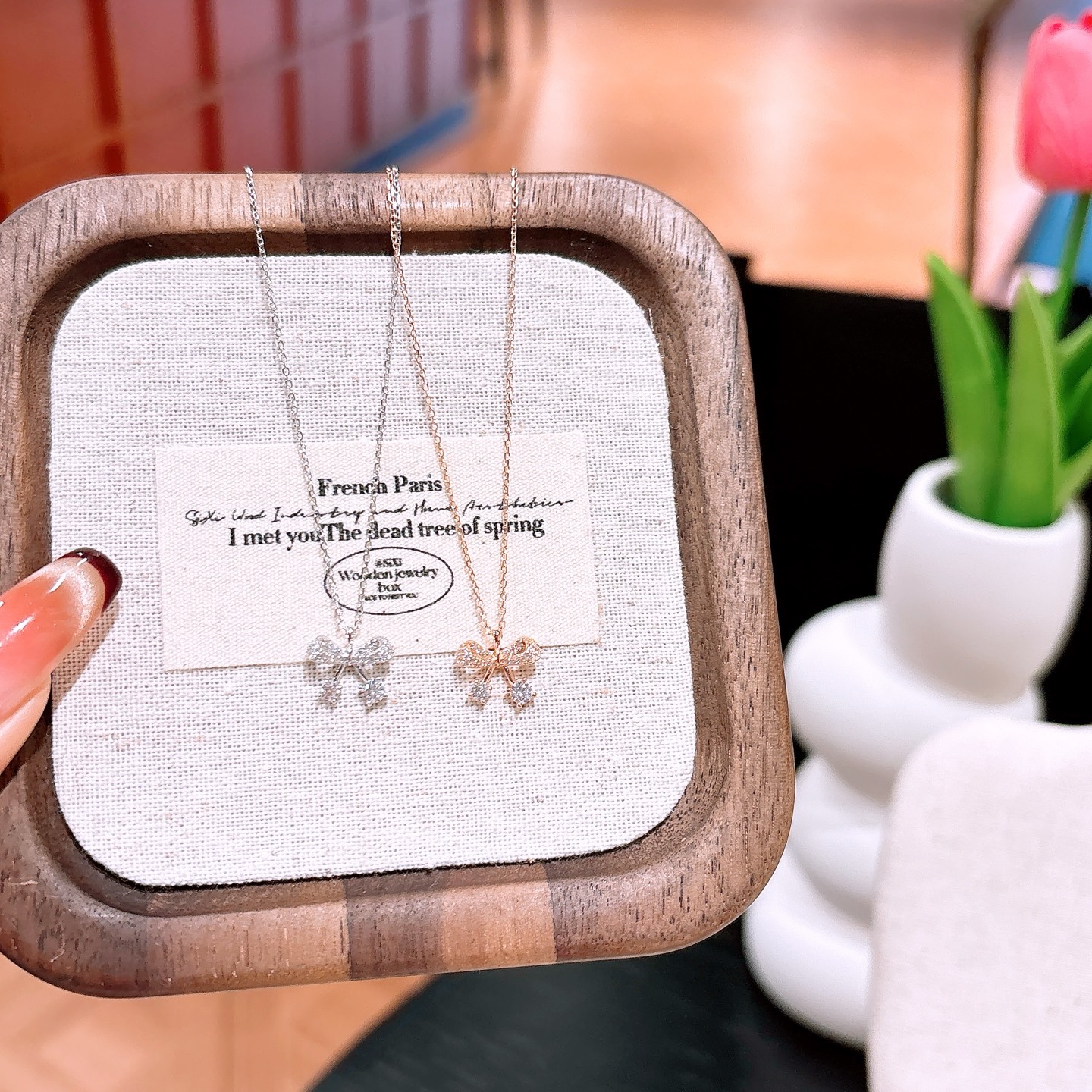 925 Silver Necklace Sweet Valentine's Day Silver