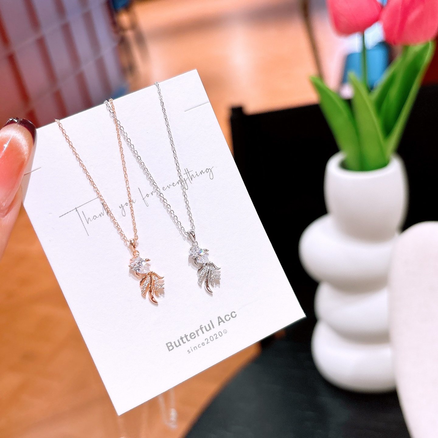 S925 Sterling Silver Necklace Korean Style Bestie Gift Gold