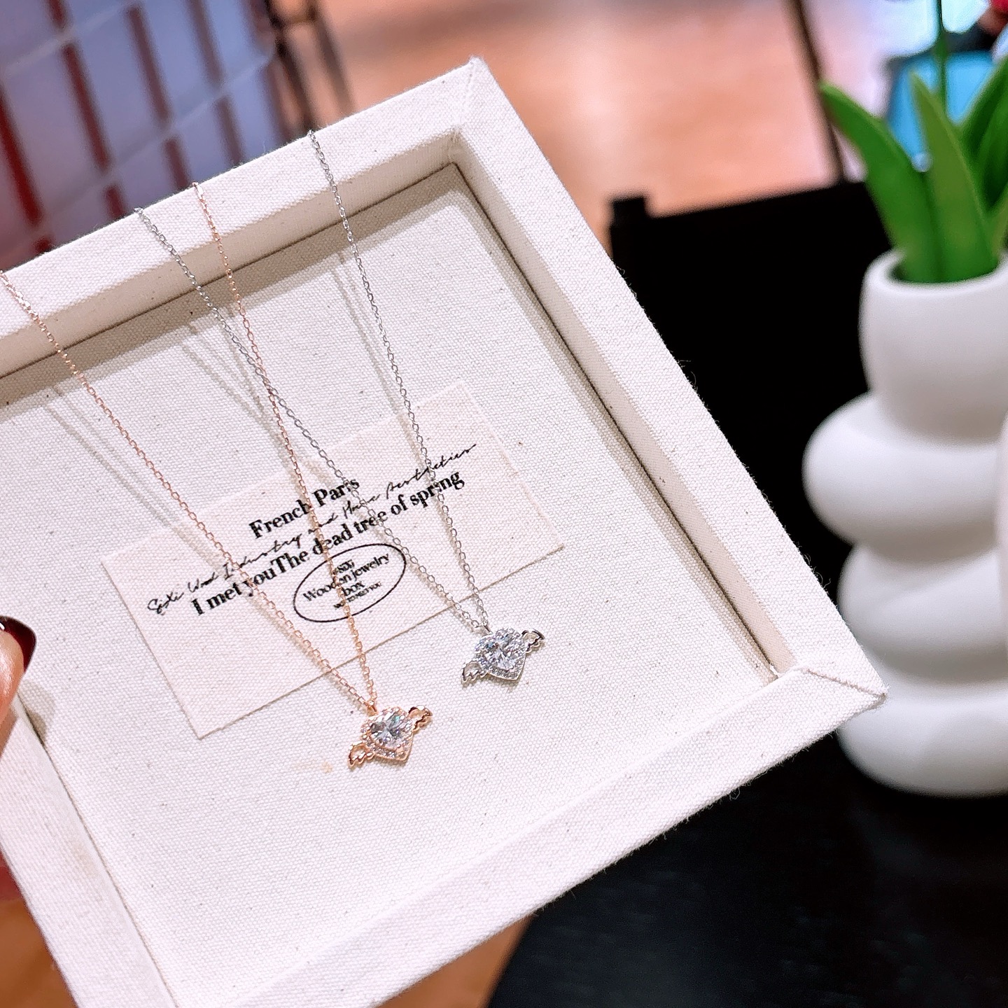 Nickel Free Silver Necklace Girly Mother's Birthday Silver