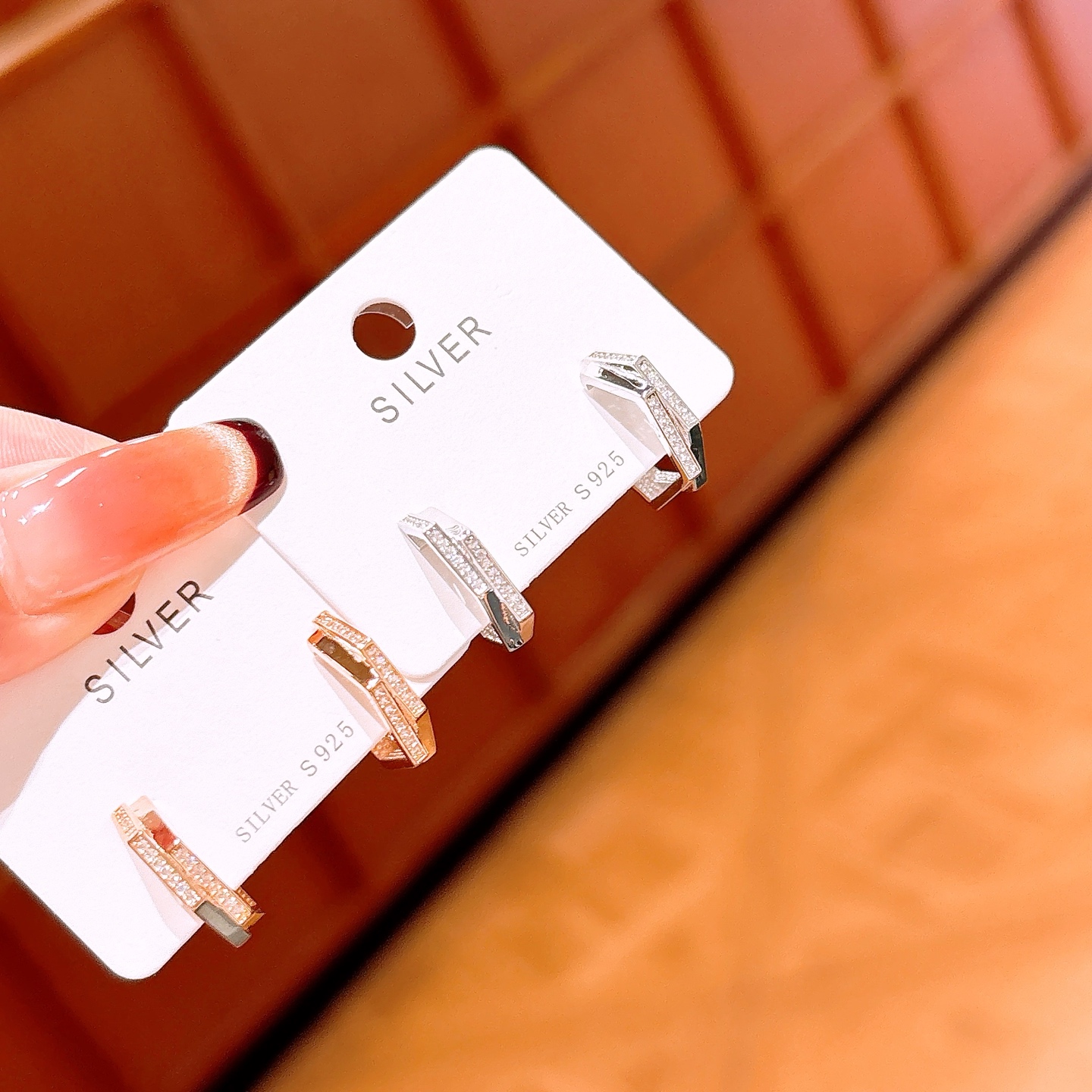 Low Allergy Silver Earrings Girly Banquet Gold