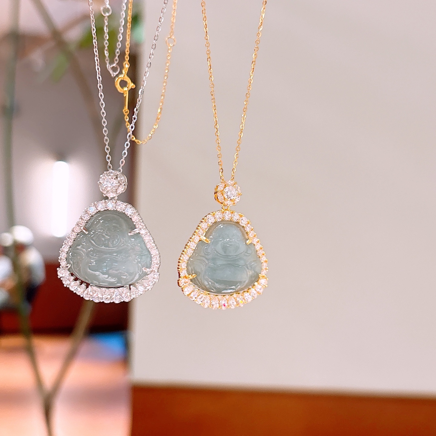 925 Silver Jadeite Necklace Ultra Minimal Teacher's Day Silver