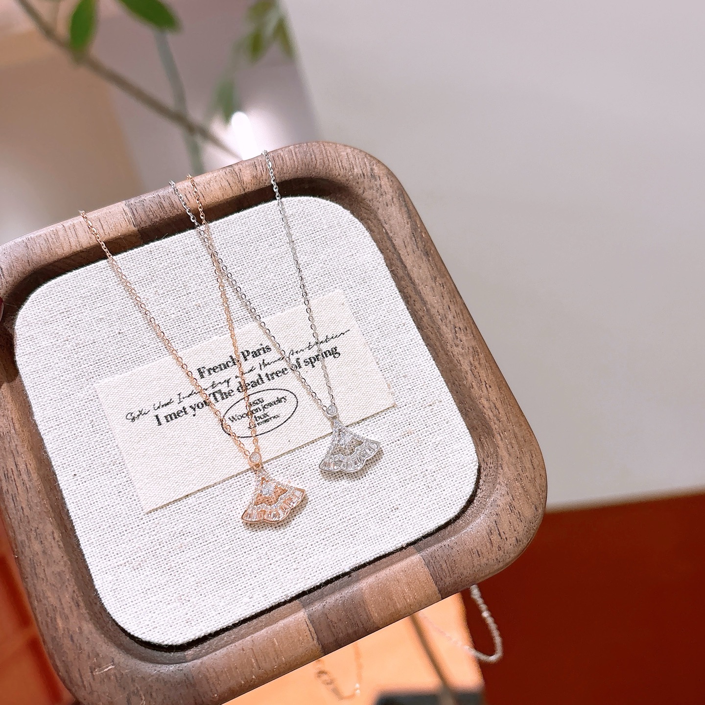 ロマンチックファインシルバーネックレスシルバー クリスマス