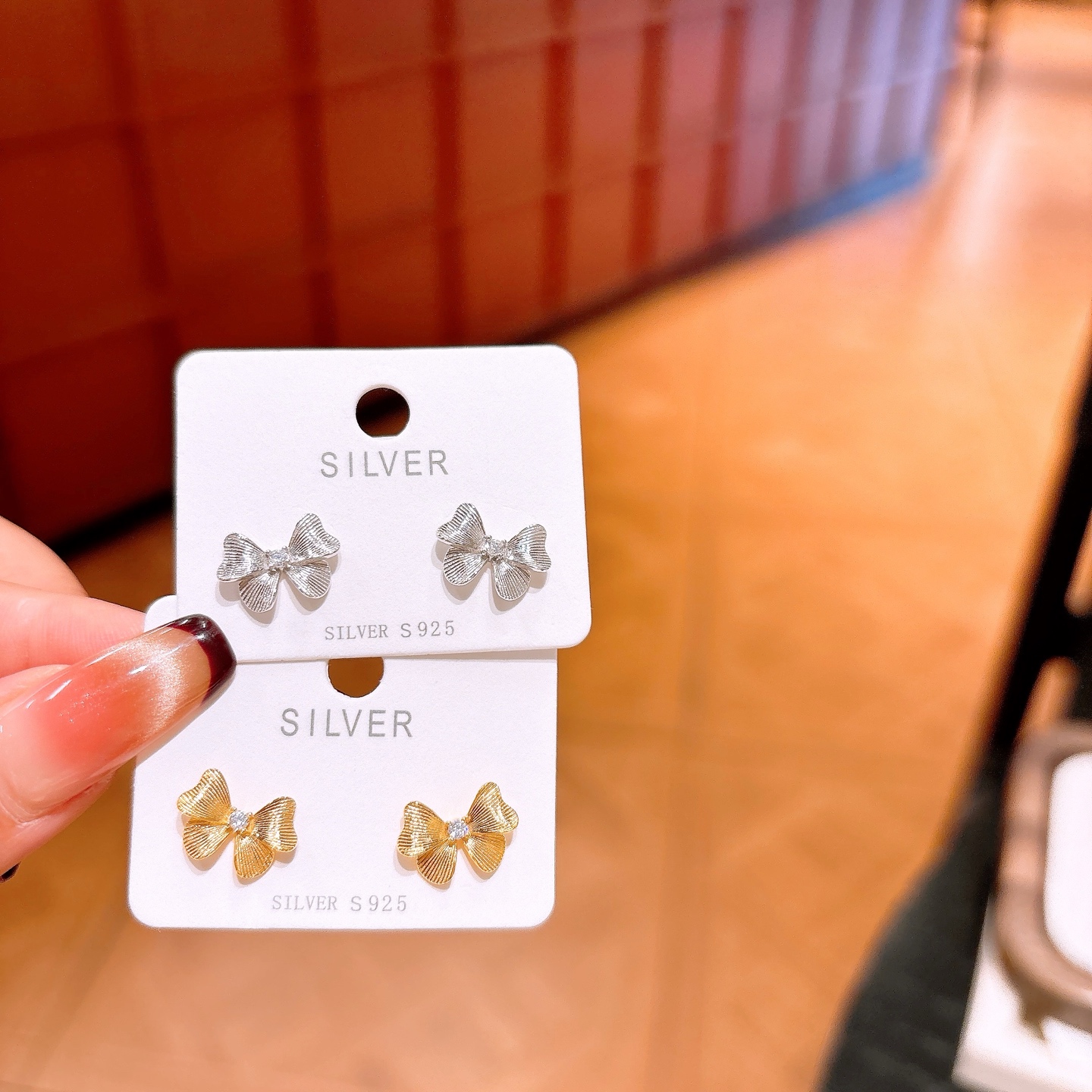 925 Silver Earrings Elegant Annual Party Silver