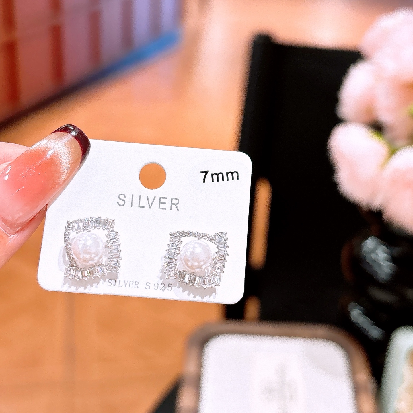 S925 Sterling Silver Earrings Korean Style Spring Festival Silver