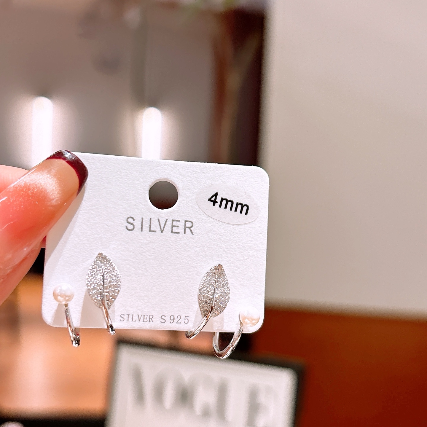 Solid Silver Earrings Ultra Minimal Annual Party Gold