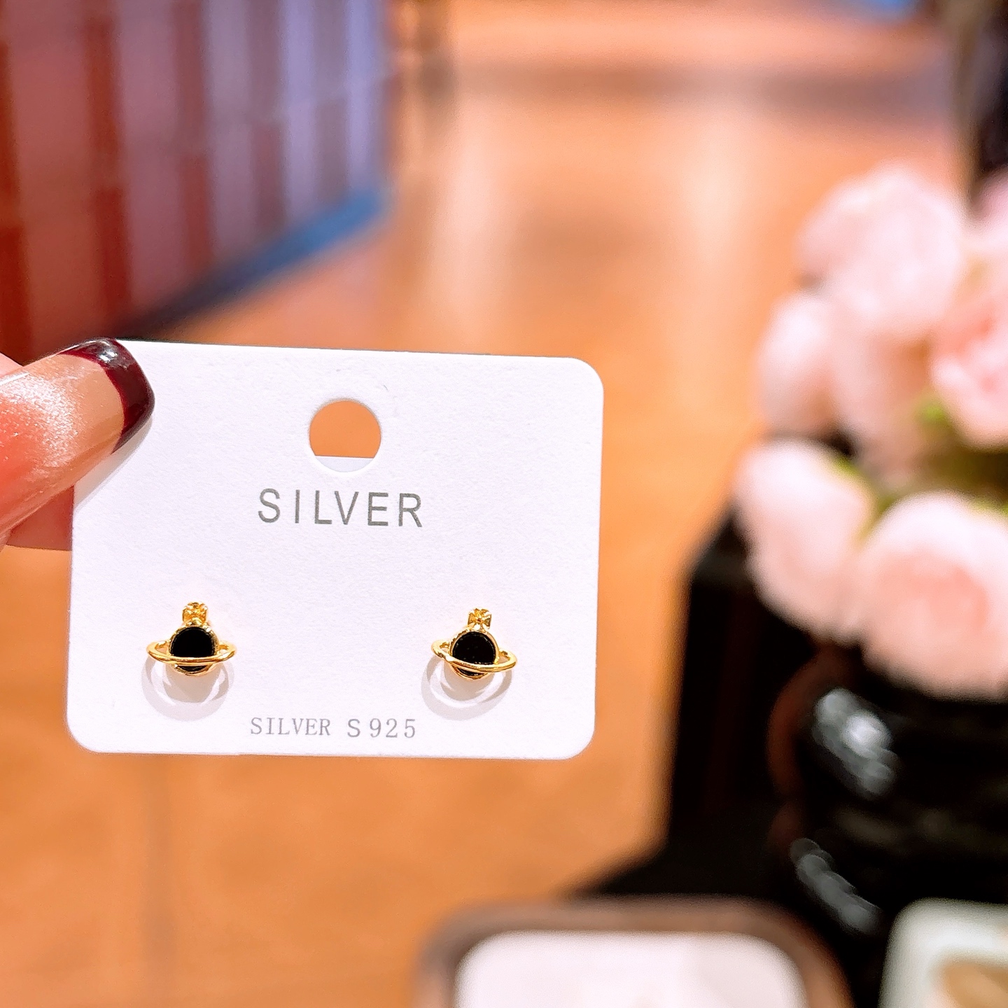 Low Allergy Silver Earrings Vintage Office Silver