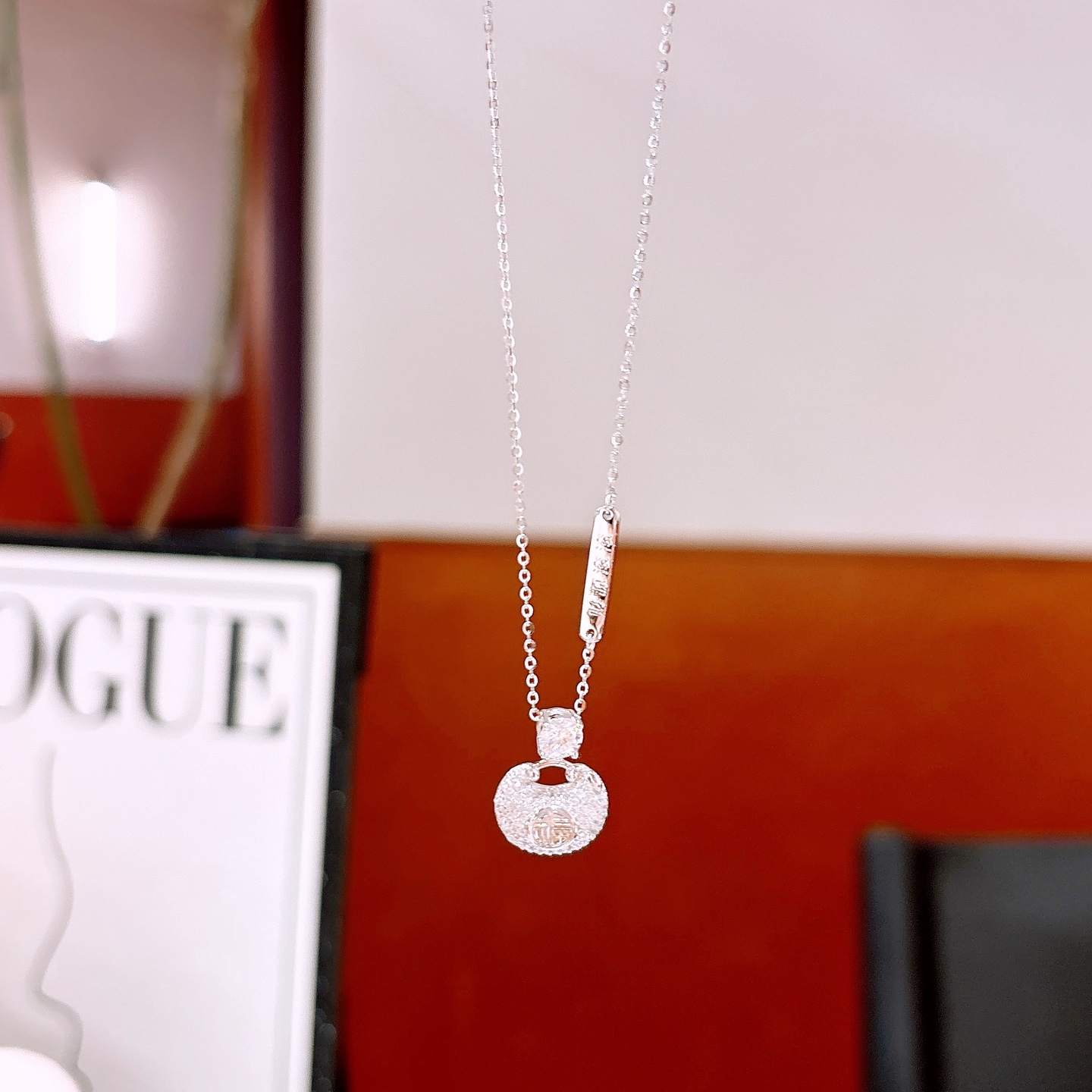 Fine Silver Moissanite Necklace Ultra Minimal Party Gold