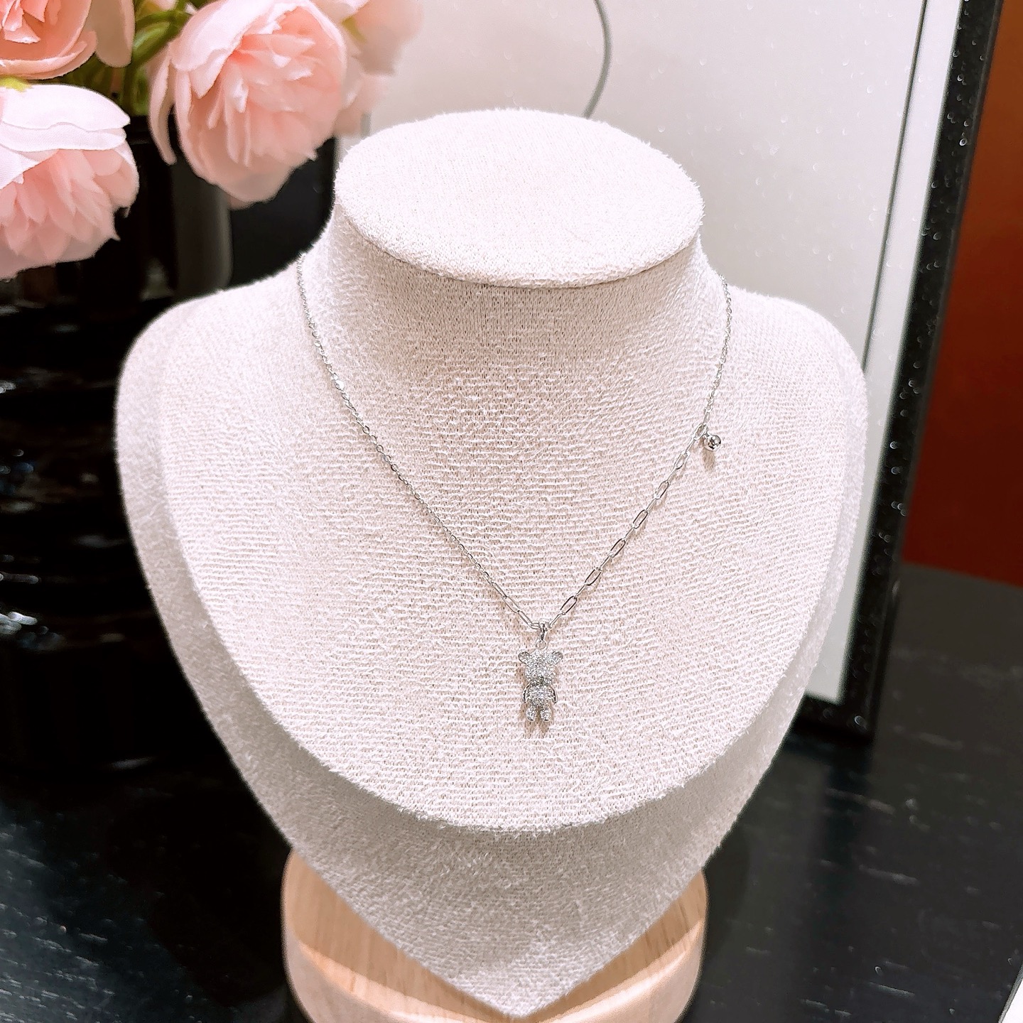 High Polish Silver Necklace Unique Housewarming Silver