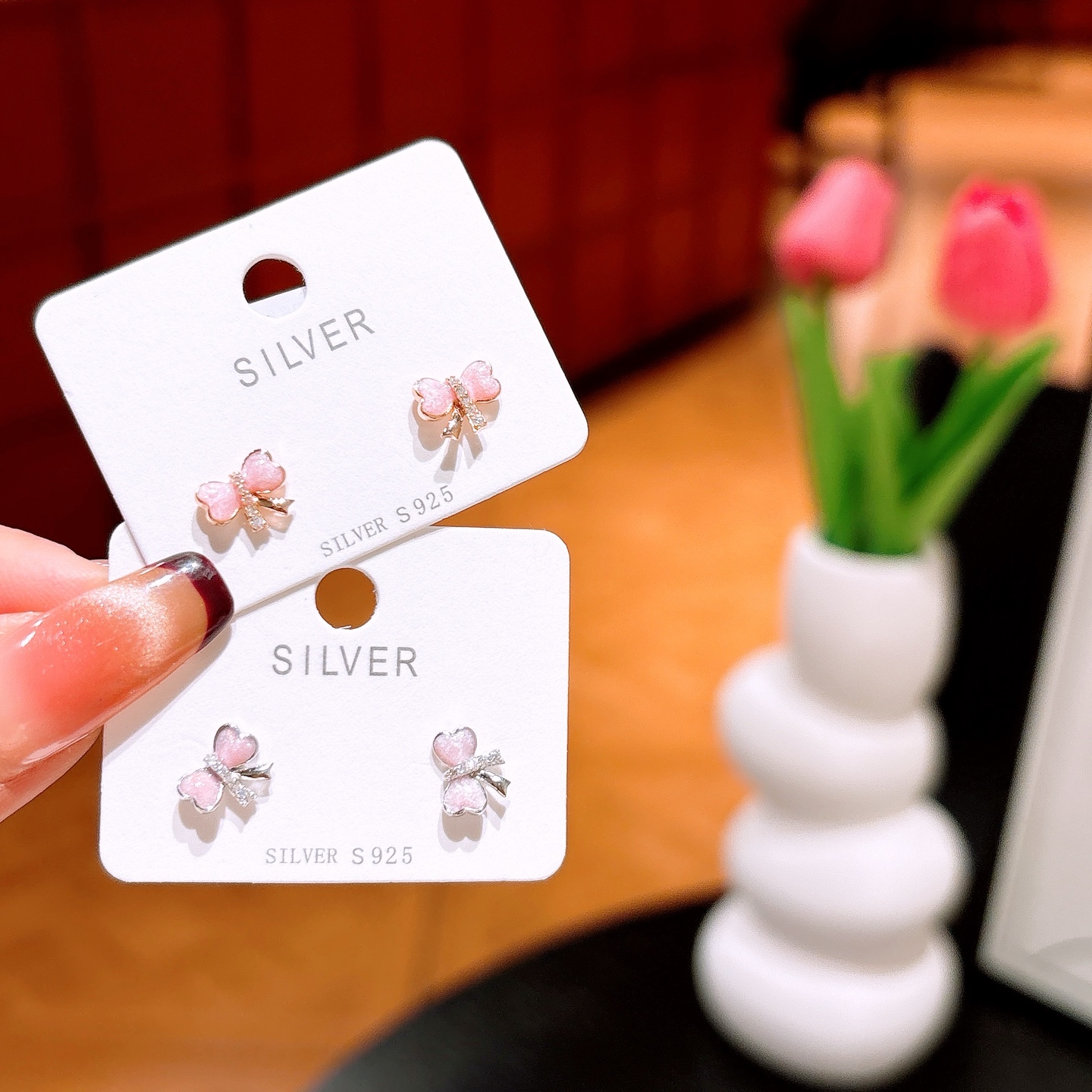 Fine Silver Earrings Ultra Minimal Confession Silver