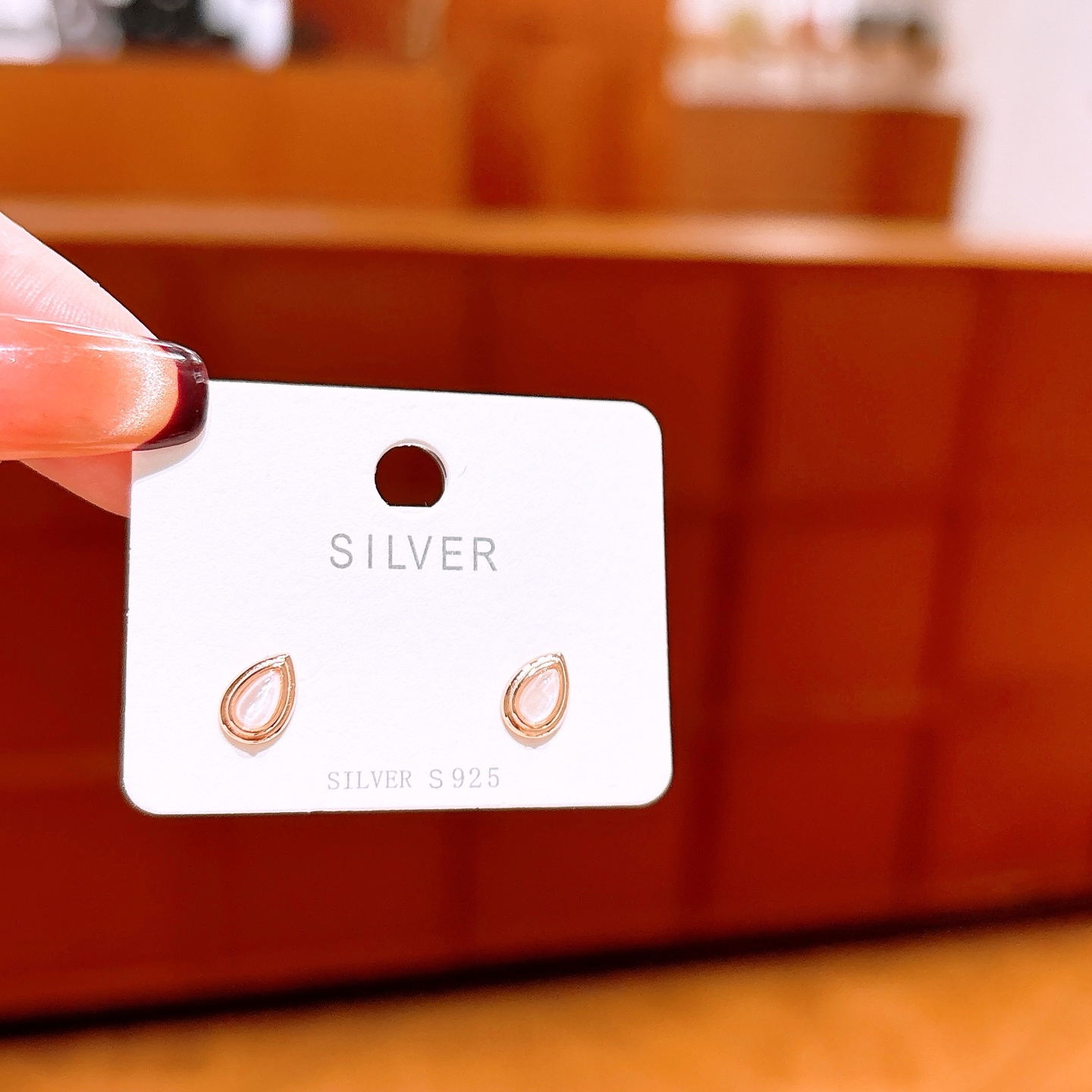 S925 Sterling Silver Earrings Romantic Confession Gold