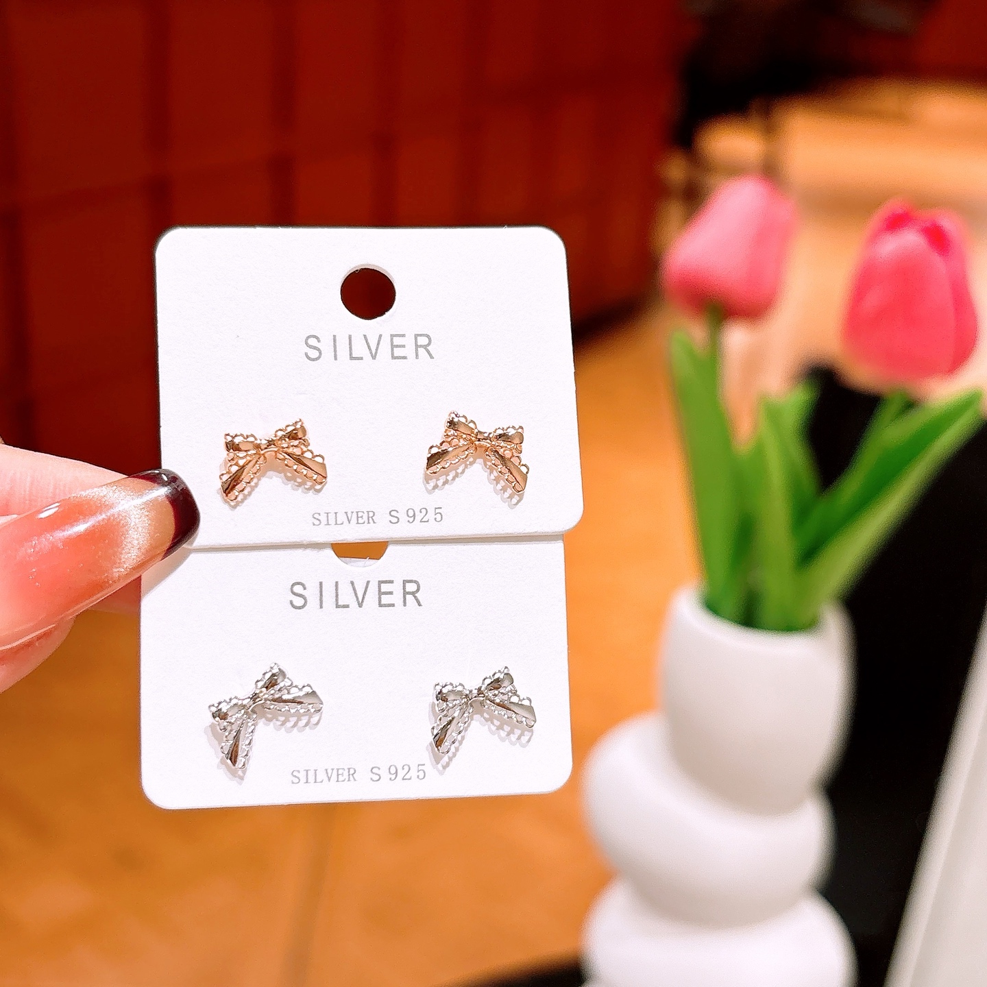 S925 Sterling Silver Earrings Fresh Confession Silver