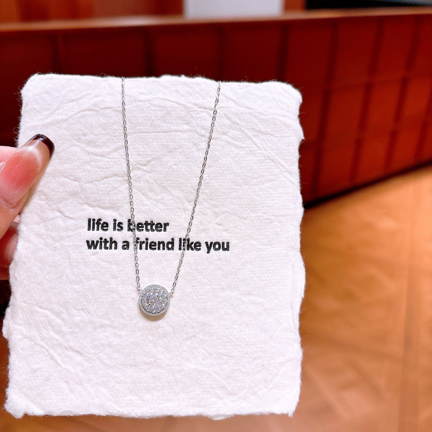 Allergiearmes Silber Kette Schick Weihnachten Gold