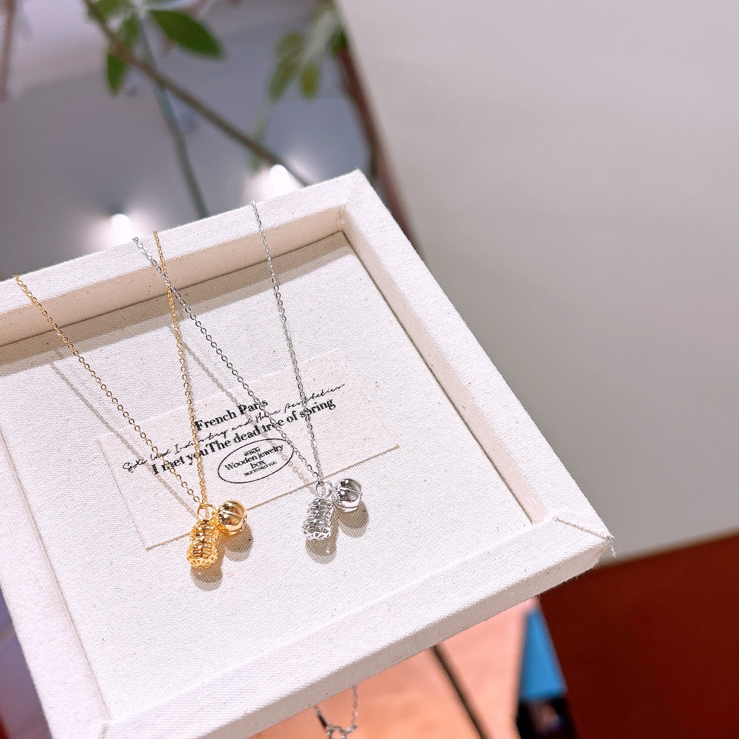 Hochglanzpoliertes Silber Kette Verspielt Verlobung Gold