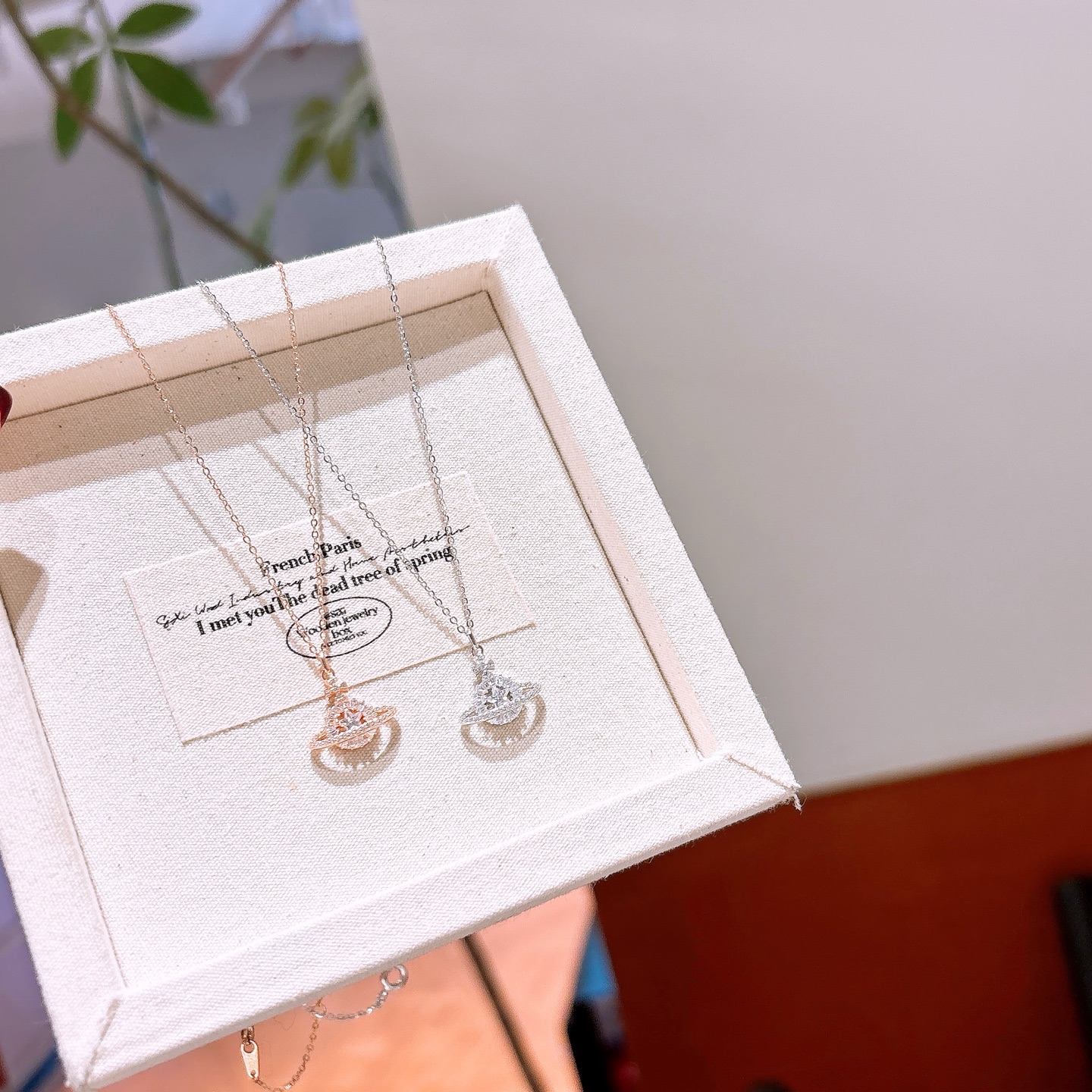 Feinsilber Kette Mädchenhaft Büro Gold