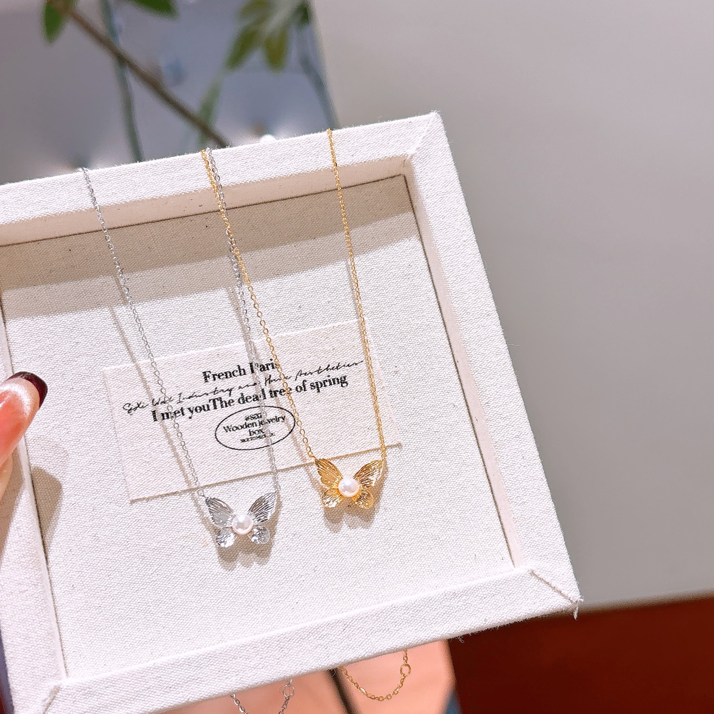 925 Silver Necklace Ethereal Banquet Gold