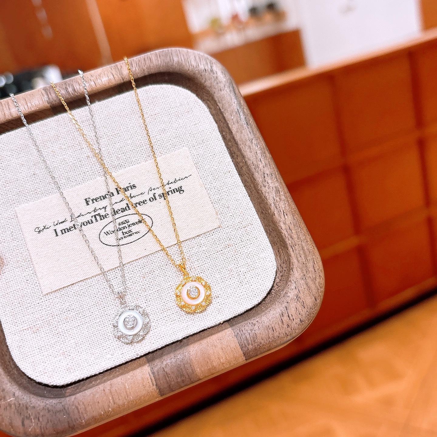 Massivsilber Kette Süß Standesamt Gold