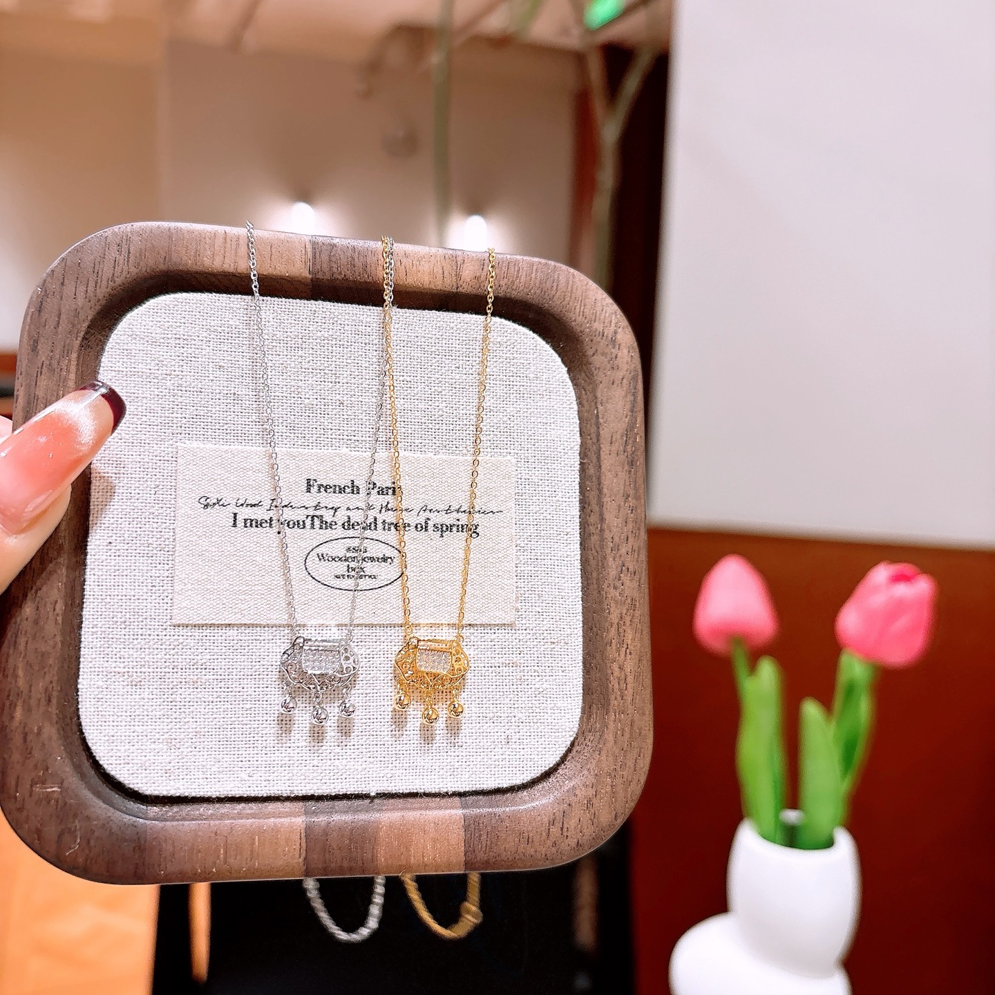 Nickel Free Silver Necklace Lively Graduation Silver