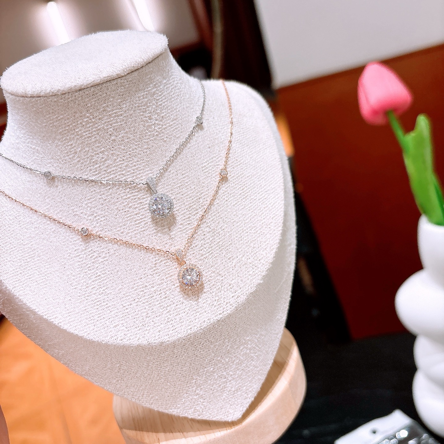 925 Silber Kette Leichter Luxus Hauseinweihung Gold