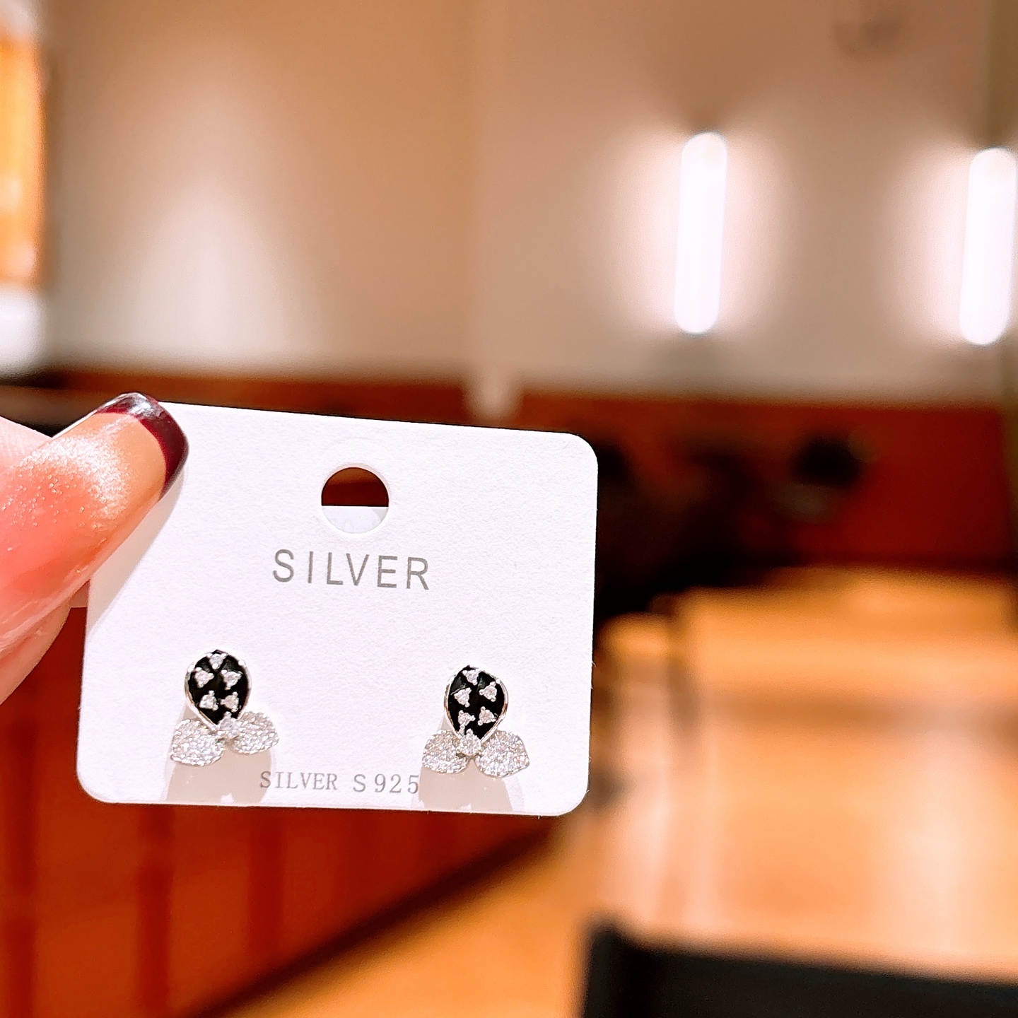 High Polish Silver Earrings Gentle Self-love Gold