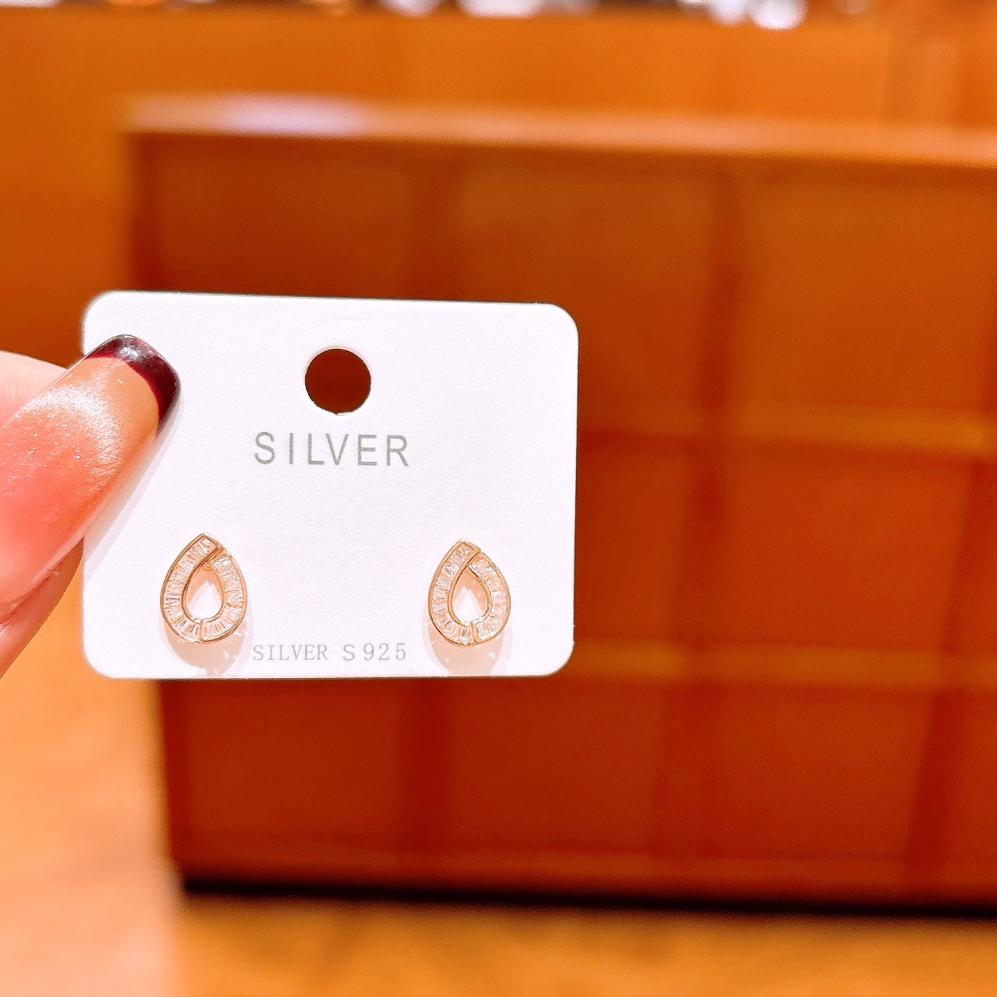 S925 Sterling Silver Earrings Soft Confession Gold