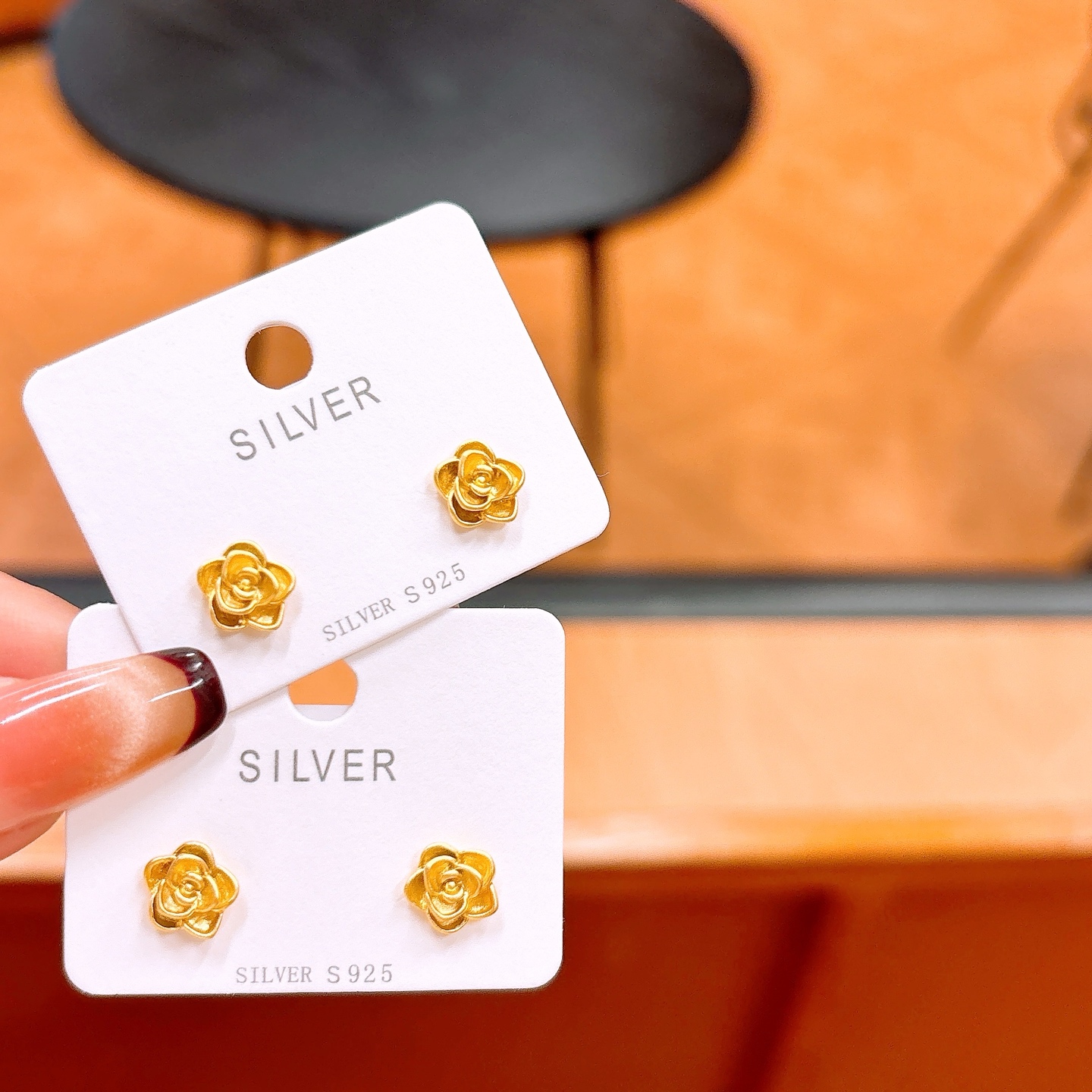 High Polish Silver Earrings Vintage Wedding Favor Silver