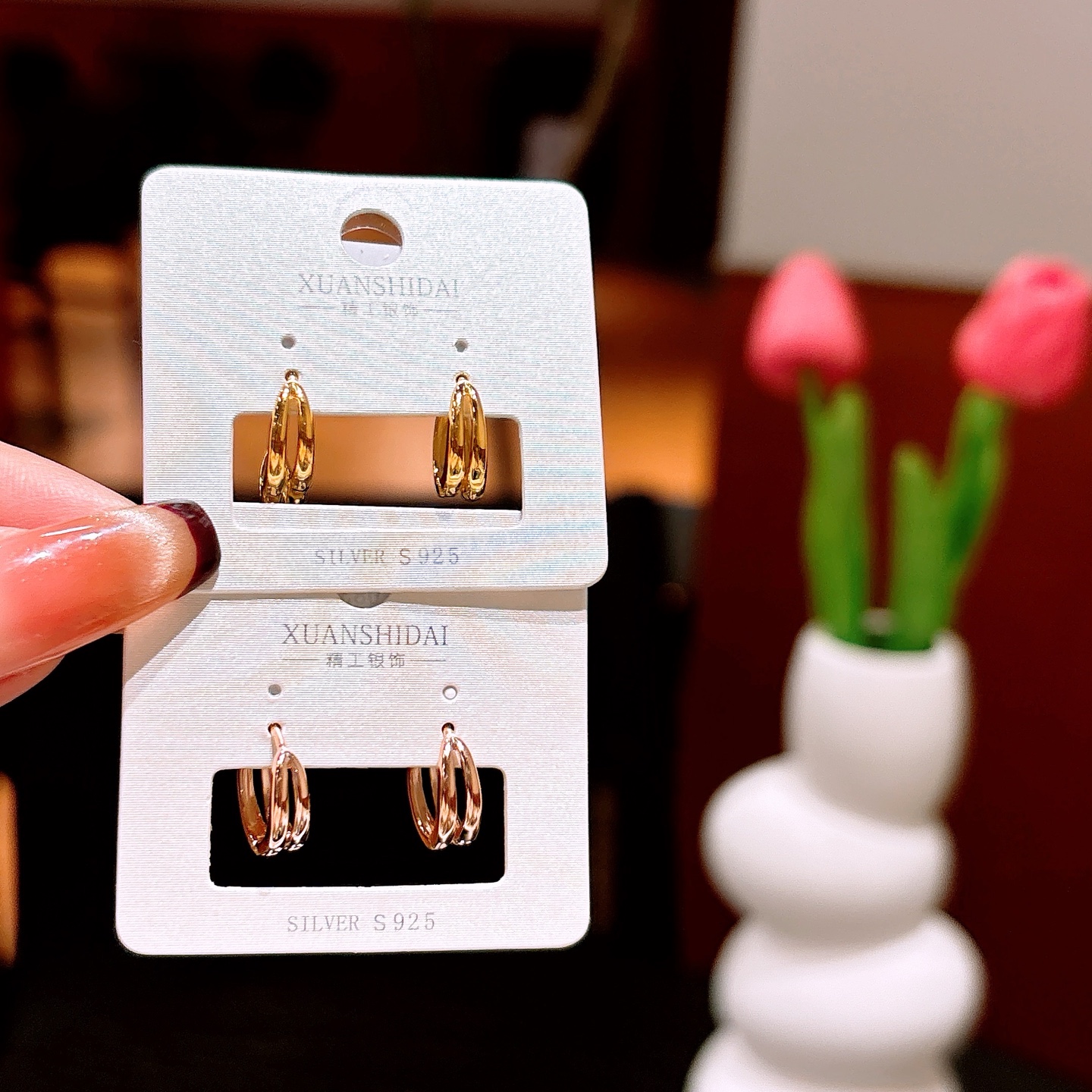 S925 Sterling Silver Ear Cuffs Dainty Anniversary Silver