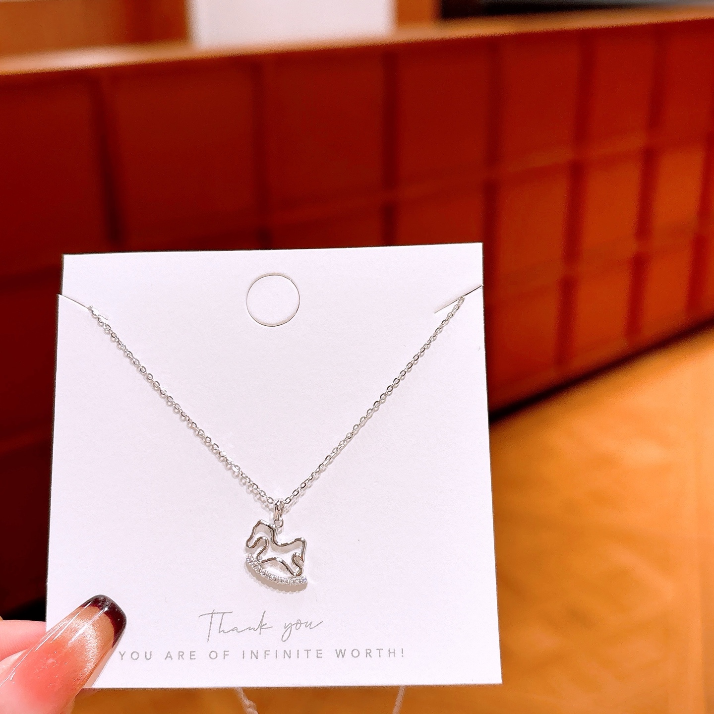 Nickelfreies Silber Kette Ultra minimalistisch Standesamt Silber