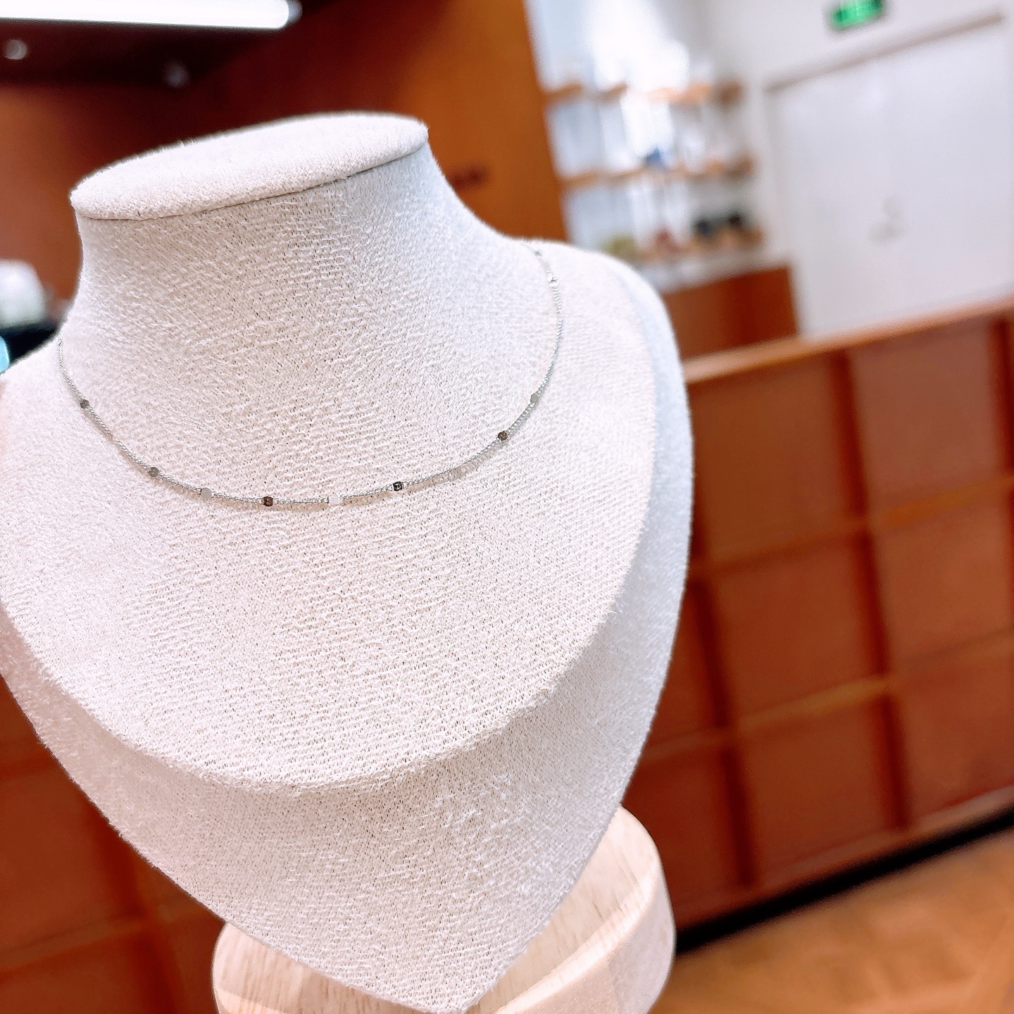 Solid Silver Necklace Korean Style Workplace Gold