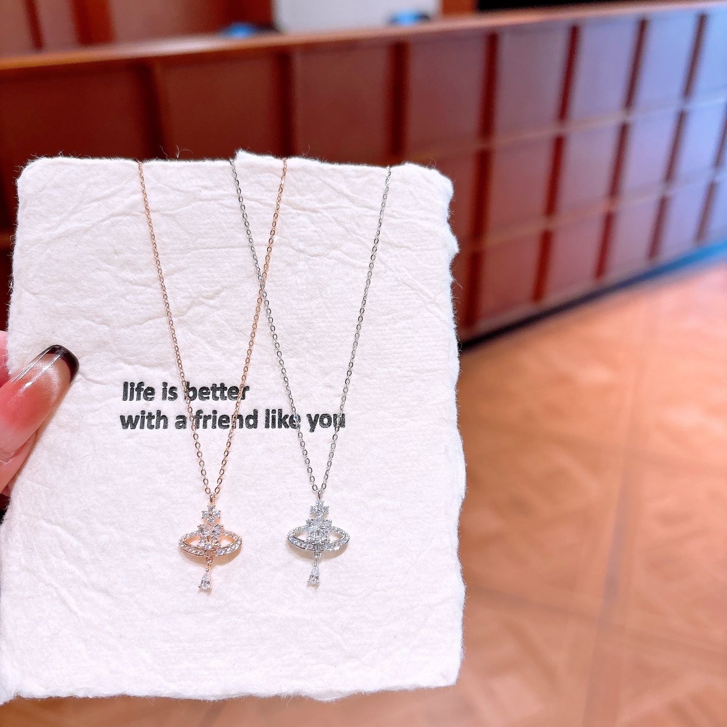 925 Silver Necklace Playful Office Silver