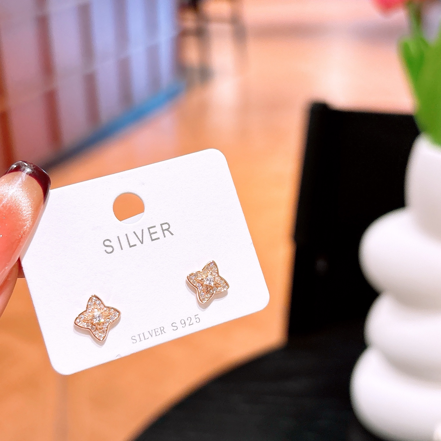 Hypoallergenic Silver Earrings Fashion Annual Party Gold