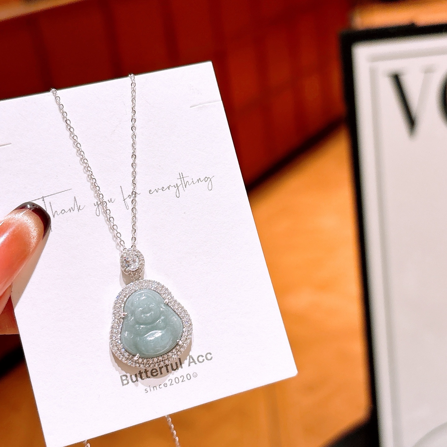 Low Allergy Silver Jadeite Necklace Vintage Wedding Favor Silver